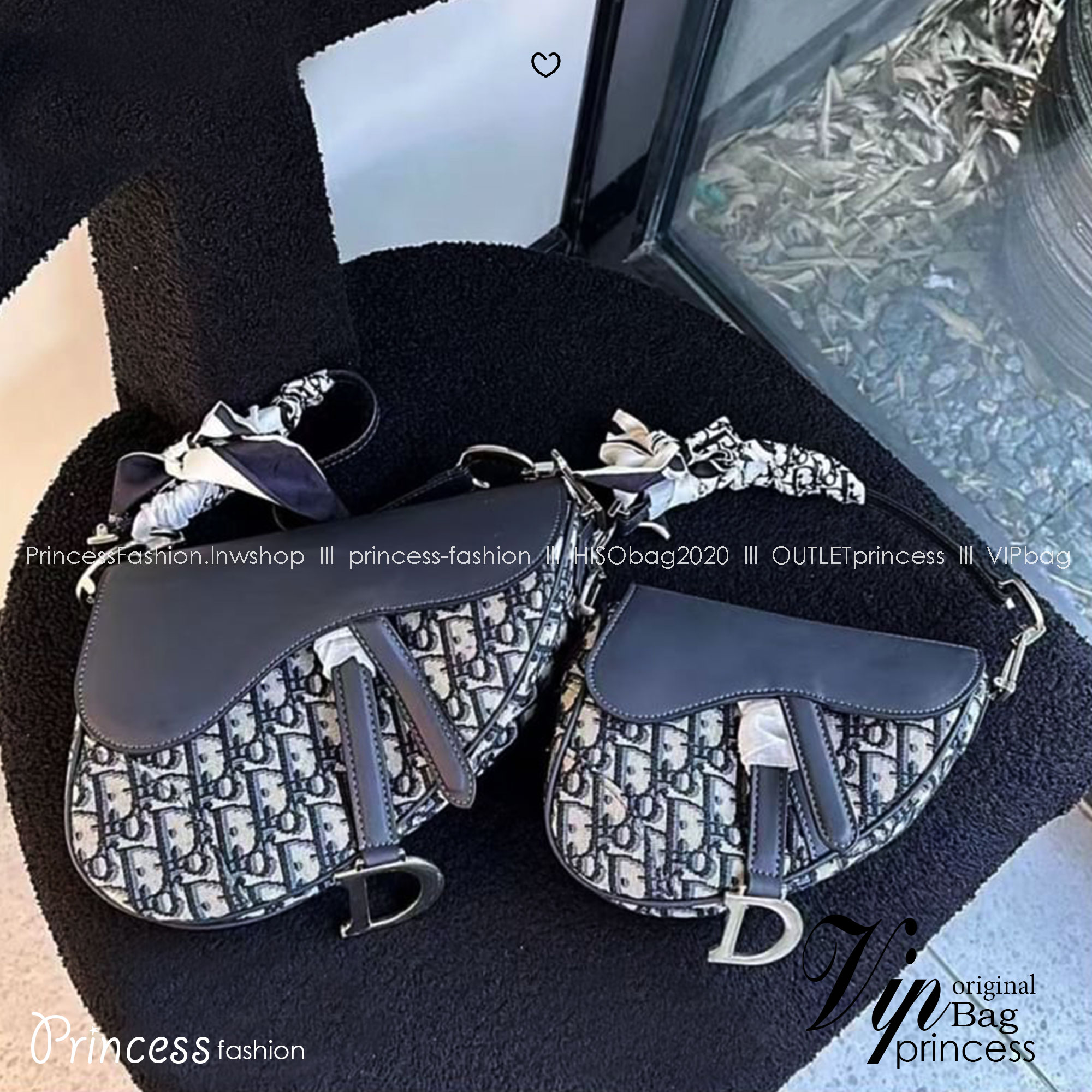 DIOR Saddle bag with shoulder strap Dior Oblique jacquard fabric and smooth Leather กระเป๋าสะพายทรงอานม้า กระเป่าที่มีเอกลักษณ์สวยงามเหนือกาลเวลา รุ่นใหม่ฝาพับแบบหนัง ทรงสวยไม่ซ้ำใคร