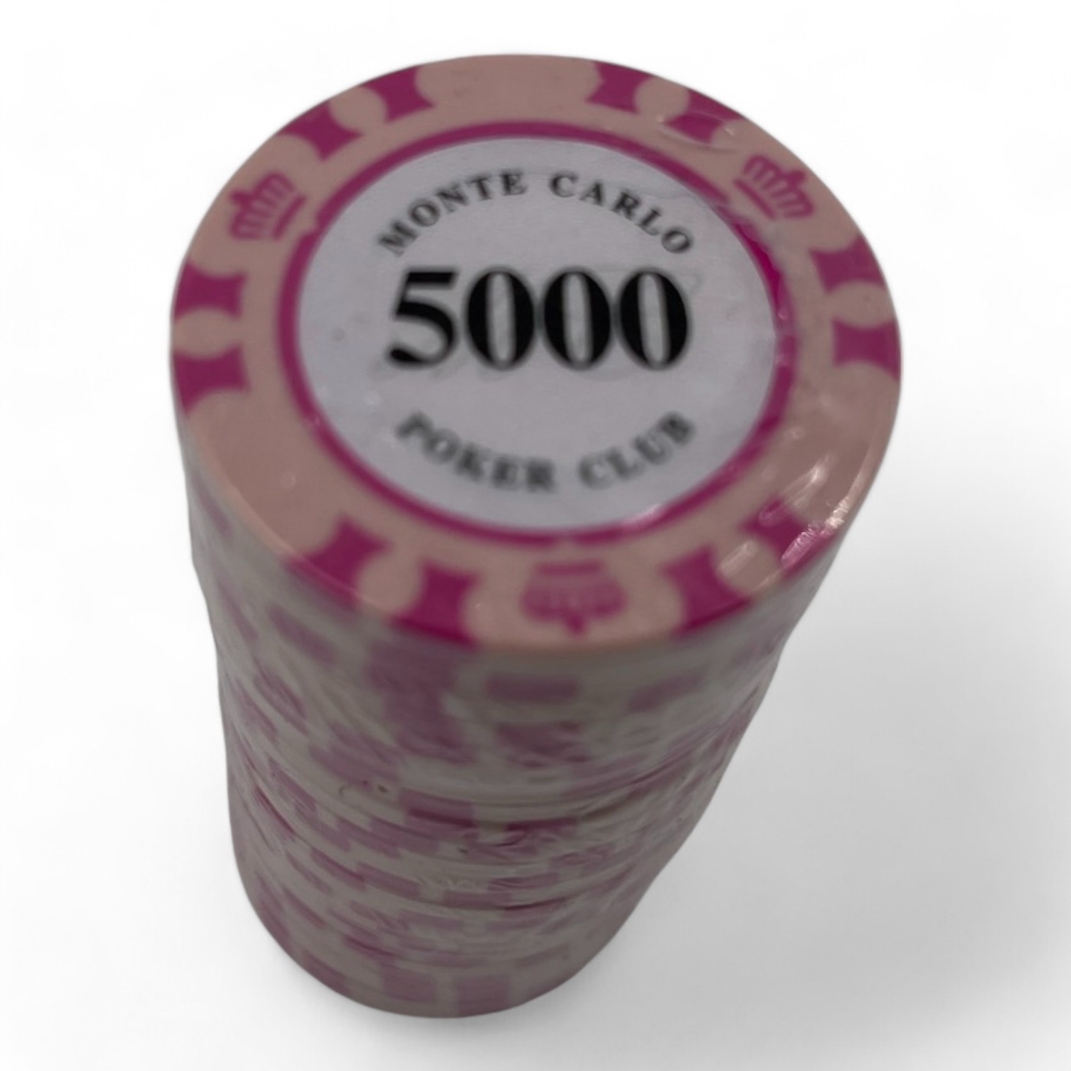 ชิปโป๊กเกอร์เกรดพรีเมี่ยมน้ำหนัก 14g.MONTE CARLO แถวละ 25เหรียญ(แยกขาย)