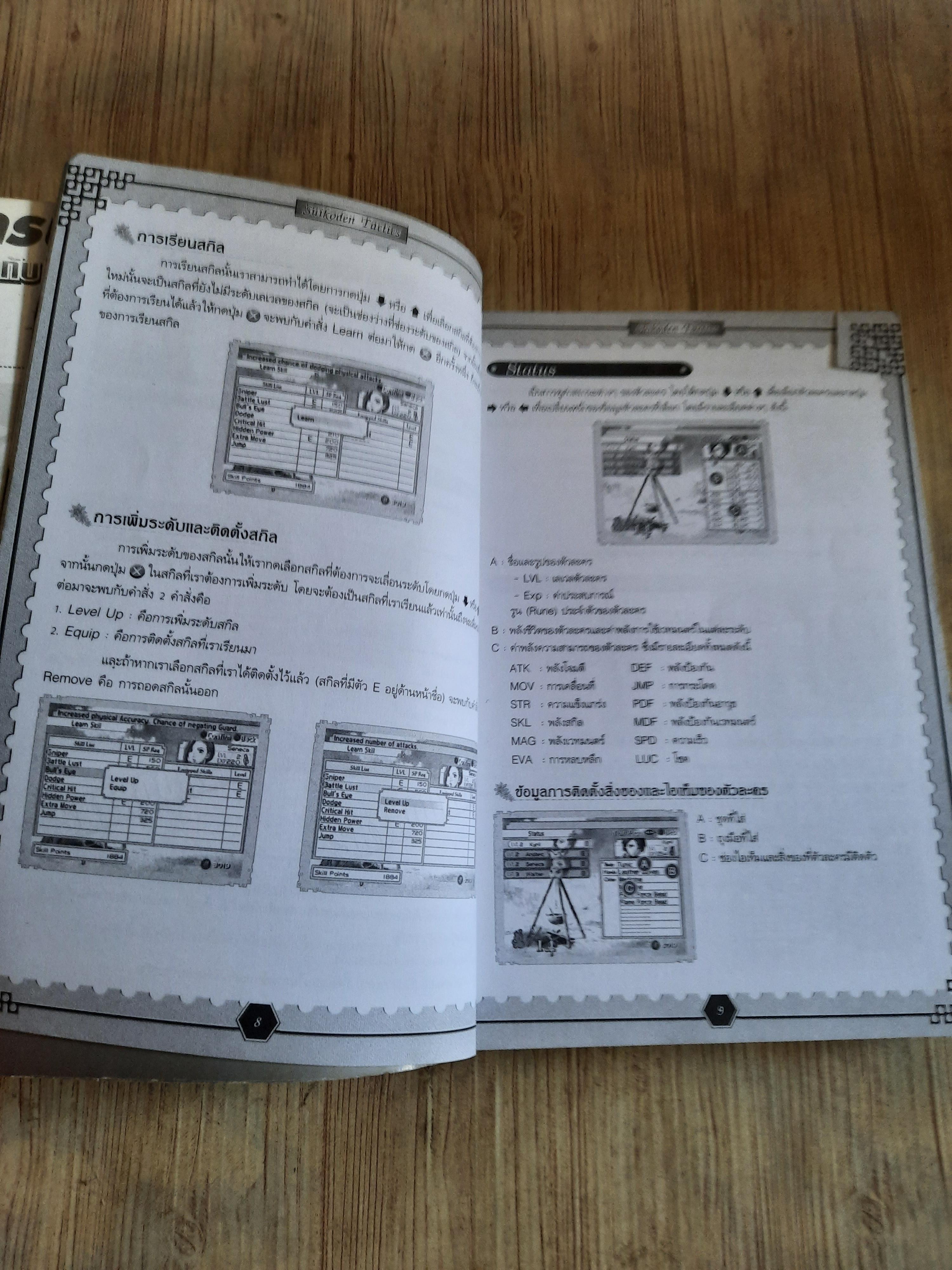 คู่มือเฉลยเกม PS2 SUIKODEN TACTICS
