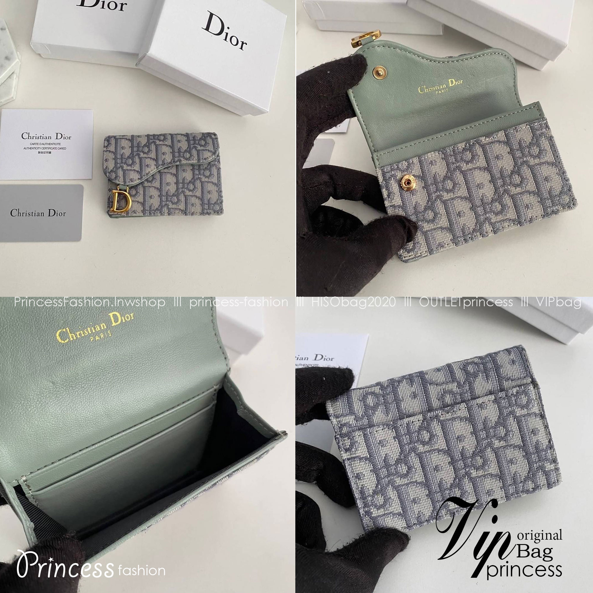 พร้อมส่ง 3 แบบ Dior wallet monogram MEN / DIOR Trifold Wallet / DIOR Coin 7 Card Wallet กระเป๋าสตางค์ดิออร์ กระเป๋าใส่เหรียญใส่การ์ด เกรดออริ สลับแท้ 1:1 ใช้ต่างประเทศได้