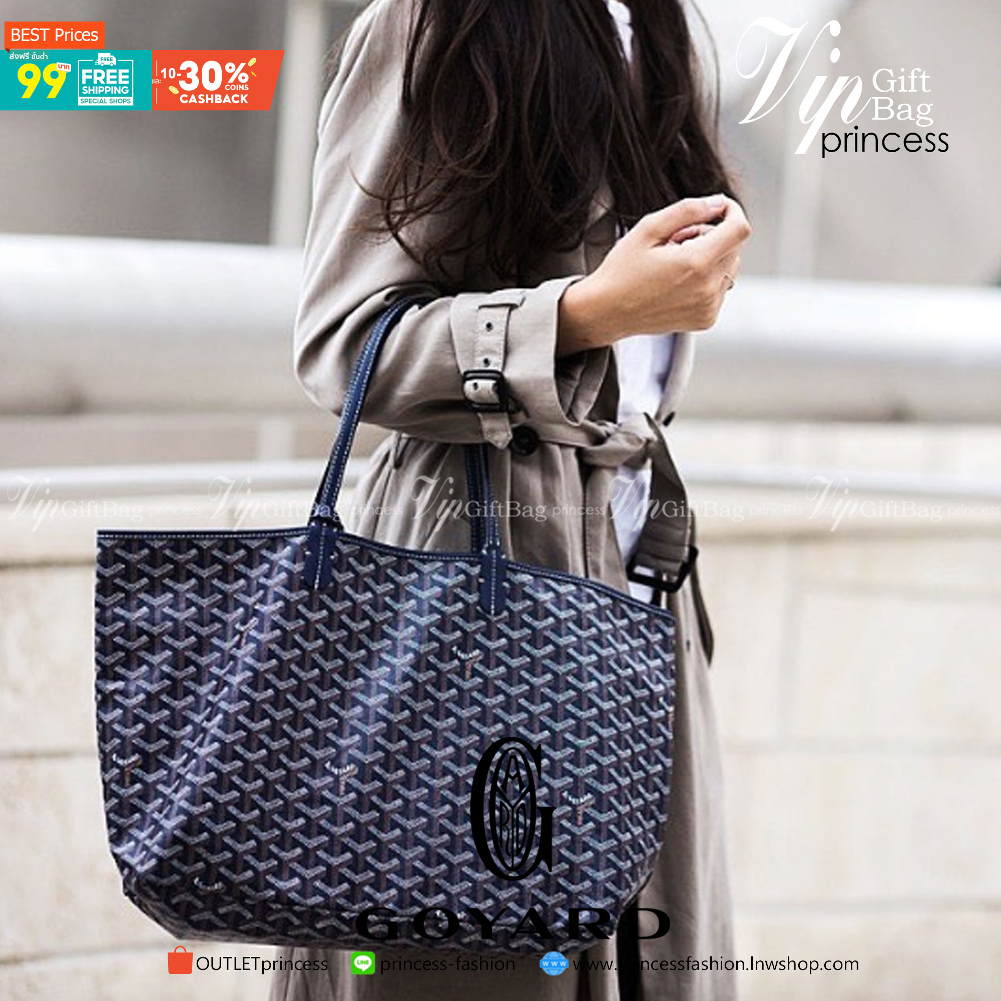 VIP 】หนังแท้ GOYARD SAINT LOUIS GM TOTE BAG กระเป๋าทรง SHOPPING ขนาดใหญ่กำลังดี สวยหรูคลาสสิคไม่มีเอ้าท์ ภายในโล่งกว้าง ใส่สัมภาระได้เยอะจุใจพร้อมส่งที่ไทยจองด่วนเลยค่ะ!