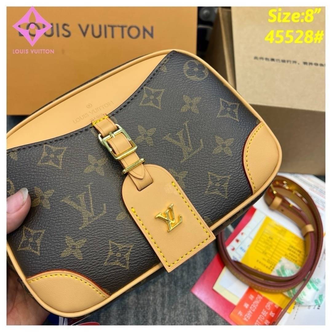 LV Deauville Mini Monogram Canvas bag กระเป๋าสะพายทรงกล่อง ไซส์เล็กกะทัดรัด The Best Seller ที่สาวๆตามหา พกพาสะดวก รูปทรงสวยหรู