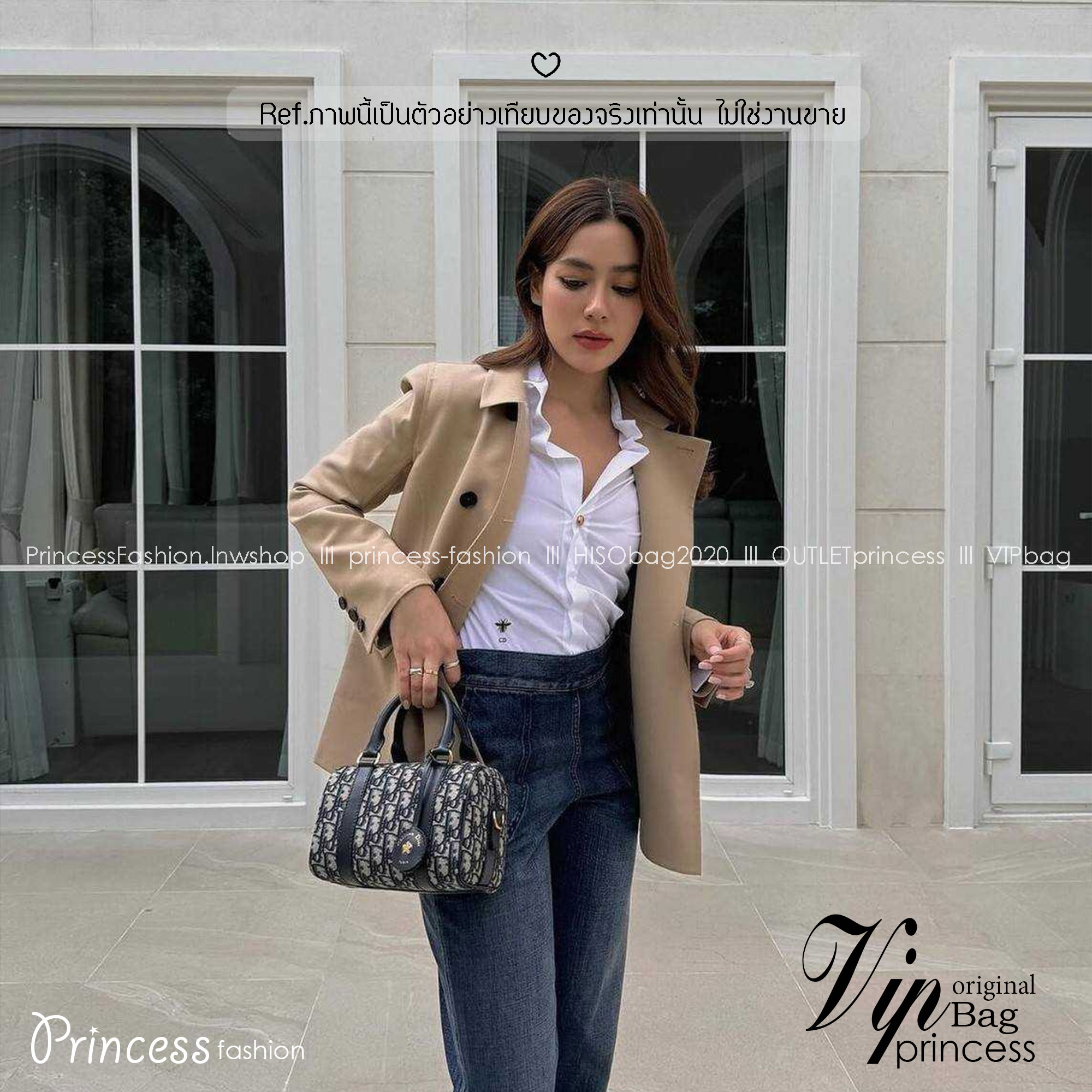 DIOR Groove 20 Bag / Dior Keepall Oblique Jacquard กระเป๋ารุ่นใหม่สุดคลาสสิค ดูดีและมีเทส รูปทรงหมอนยอดฮิต เกรดวีไอพี ไฮเอน 1:1 ใช้งานต่างประเทศได้