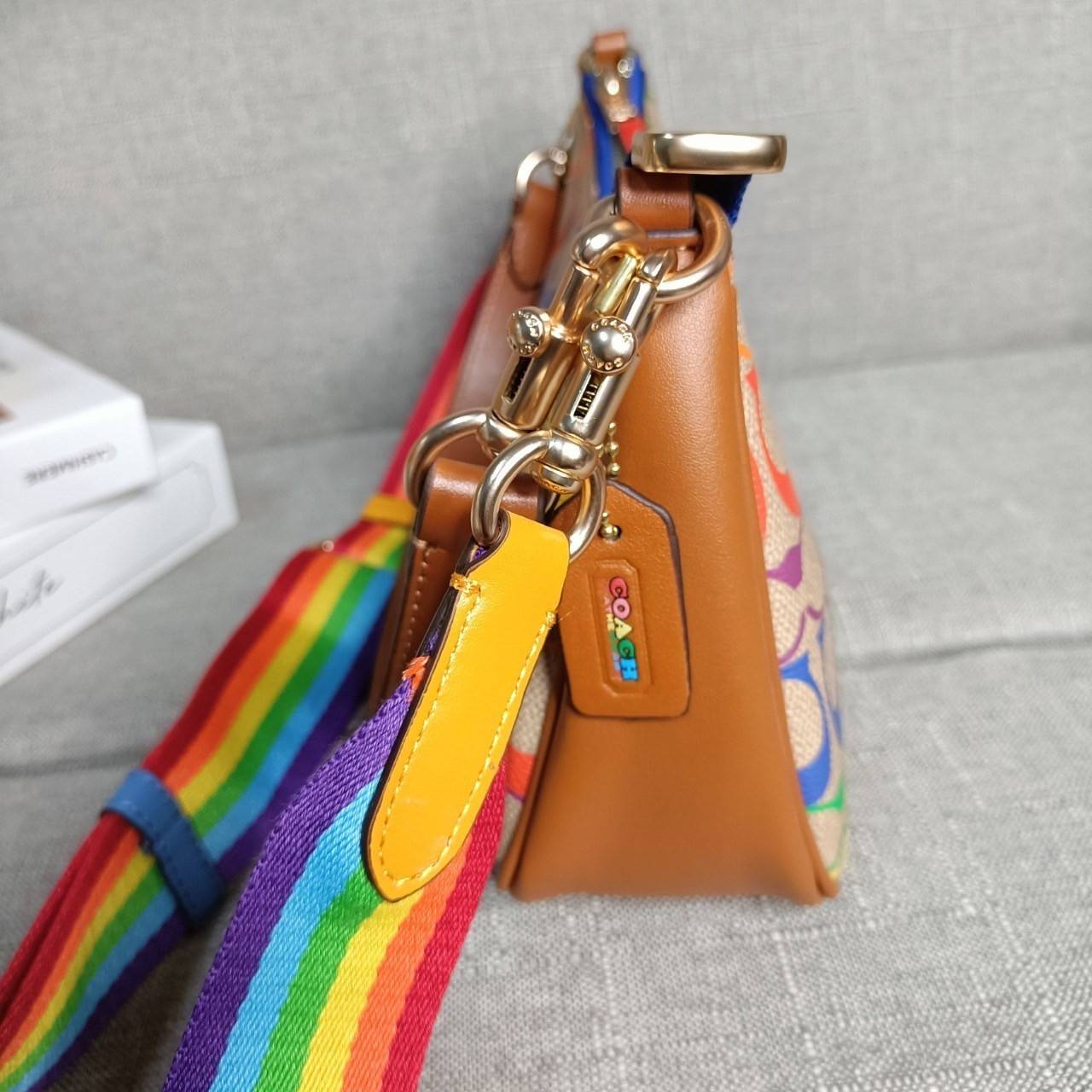 พร้อมส่งครบสี สวยทุกสีเลยค่า😘 ((CA173//CA209//CA548)) COACH TERI SHOULDER BAG 🔹กระเป๋าทรงพอช ในรูปแบบหนังแท้ หนังนิ่มสวยมากค่ะ