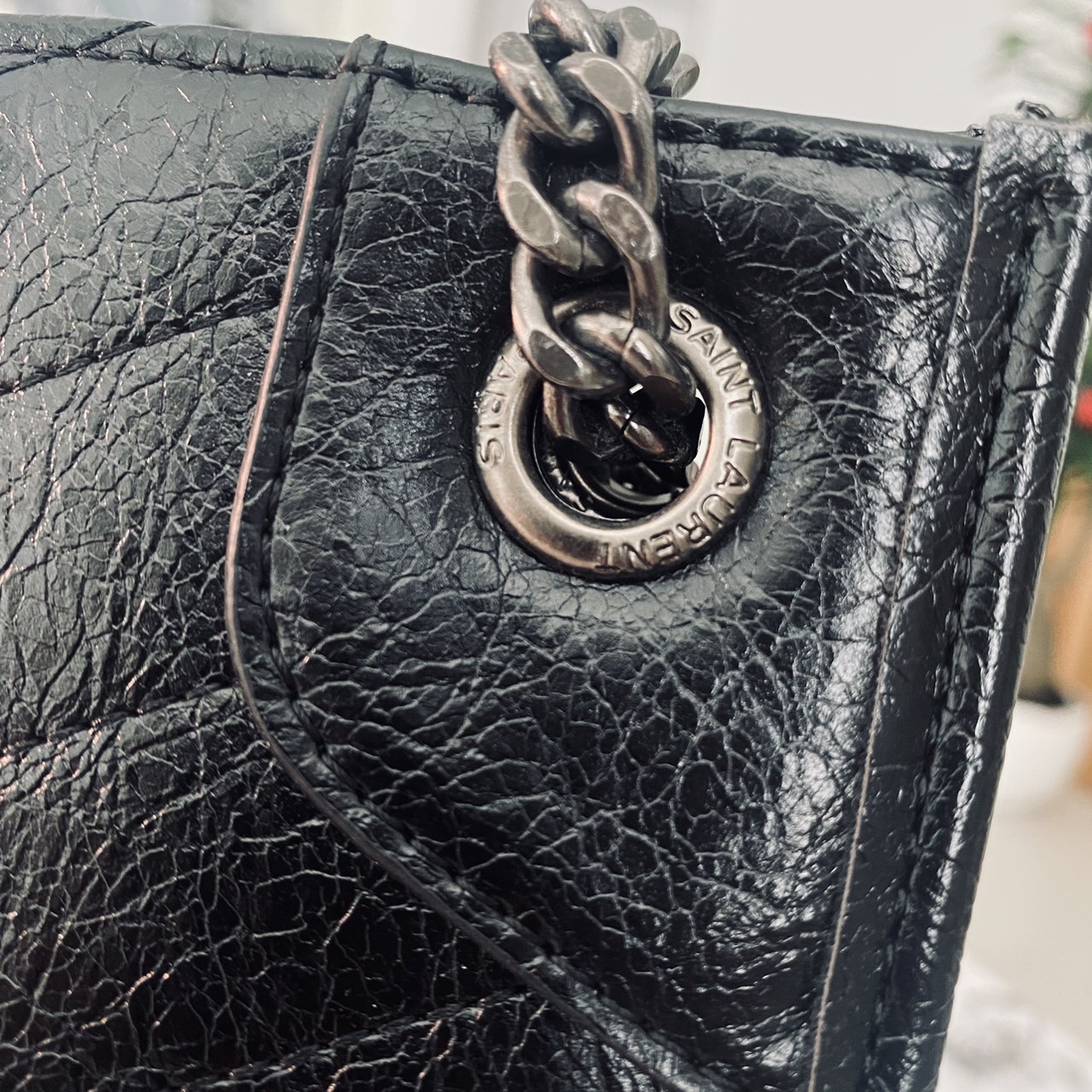 YSL Shopper Niki Tote Bag กระเป๋าสะพายทรงโท้ทใบใหญ่กำลังสวย หรูหราขั้นสุด เสิร์ฟมาให้สวยทันใช้ปีใหม่แน่นอน ใบจริงดูแพงเกินคุ้ม -- [รับตัวแทนกระเป๋า]