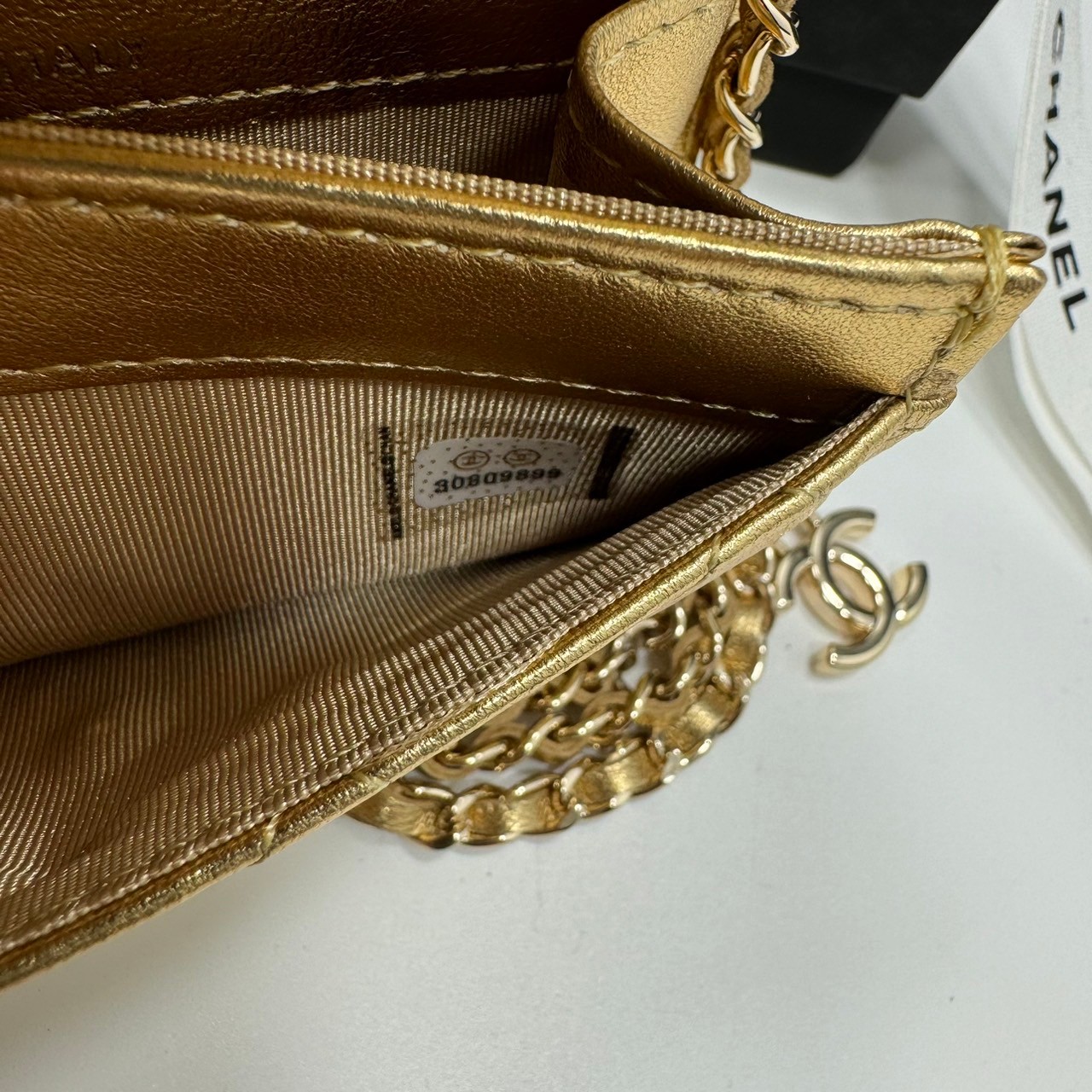 CHANEL mini wallet on chain crossbody กระเป๋าสตางค์พร้อมสายสะพายไซส์มินิ เกรดออริ 1:1 ใช้งานต่างประเทศได้ ภาพถ่ายจากงานขายจริง