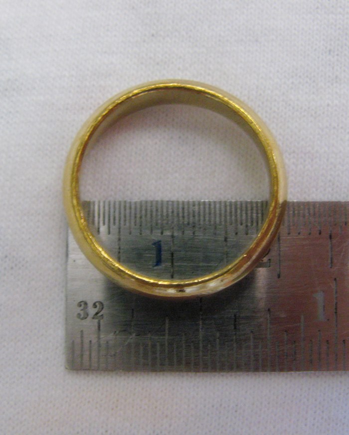 แหวนเกลี้ยงทองเหลืองเบอร์7ค่ะ