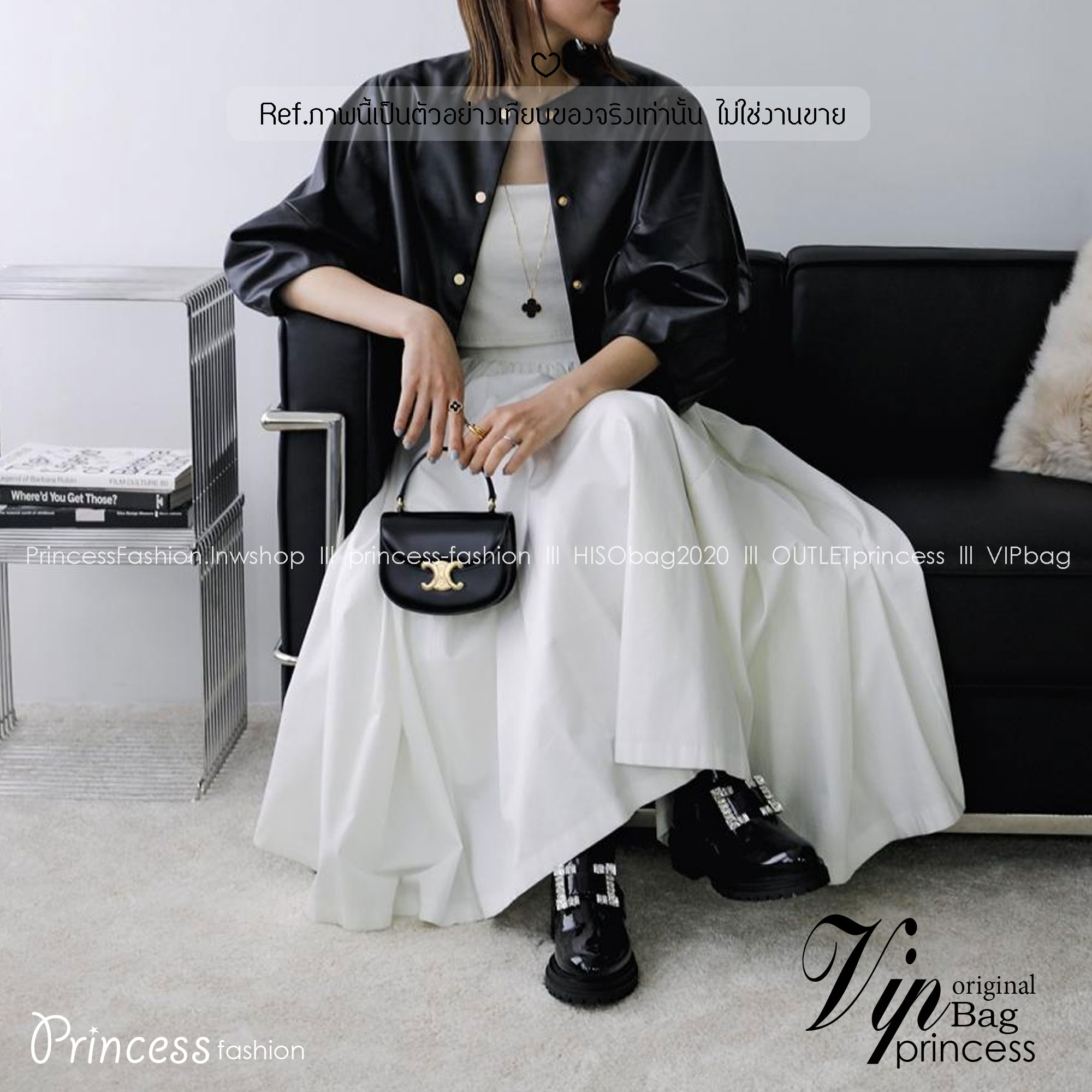 CELINE MINI BESACE CLEA in Triomphe canvas and leather กระเป๋าสะพายพร้อมหูจับถนัดมือ ใหม่ก่อนใคร น่ารักสุดปัง รูปทรงย้อนยุค สไตล์วินเทจลัคชู ภายในเป็นช่องโล่ง มีช่องย่อยให้อีก เป็นไอเท็มที่ควรต้องมีจริงๆ