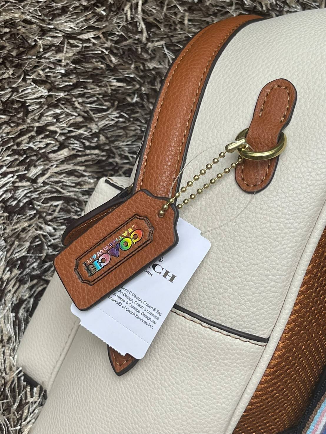 COACH CHARTER BACKPACK WITH PATCHES กระเป๋าเป้สะพายรุ่นนี้เป็นส่วนหนึ่งของ Coach Pride Collection ซึ่งเป็นการเฉลิมฉลองความเสมอภาค ความหลากหลาย และการแสดงออกถึงตัวตนที่แท้จริงภายในชุมชน LGBTQIA+ ในเดือนนี้และทุกเดือน กระเป๋าเป้ใบเล็กใบนี้เป็นรูปทรงย้อนยุคพ