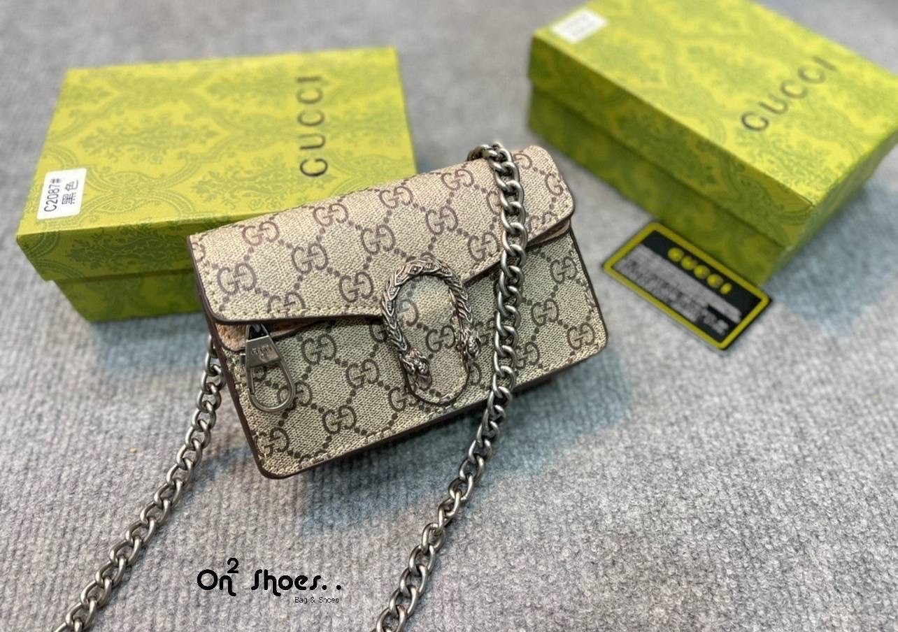 GUCCI Dionysus leather super mini bag / GG Dionysus Wallet พร้อมส่งที่ไทย งานสวยเลยค่า ขนาดกำลังน่ารัก อะไหล่สั่งผลิตเฉพาะรุ่น สะพายขึ้นไหล่คือสวยหรูเลยค่า