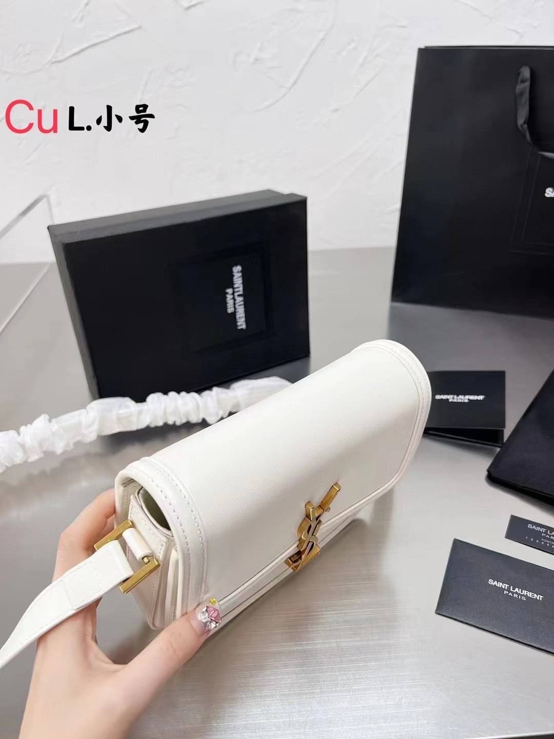 YSL Solferino Leather Shoulder Bag 9" คอลเล็คชั่นน้องโรเซ่ ROSE BP ที่สุดแห่งความคลาสสิก หนังสวยมาก กระเป๋าสะพายรุ่นที่สาวๆ ทุกคนควรมีติดตู้