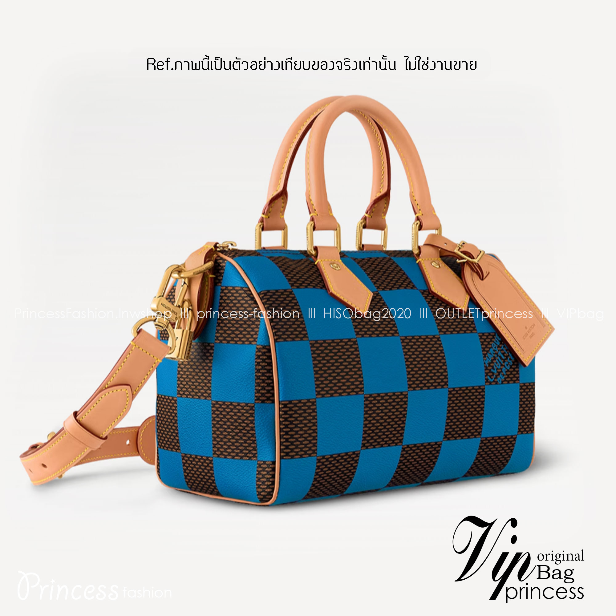 LV Speedy 25 Bandoulière Damier Pop กระเป๋าสะพายสปีดี้สีใหม่ Bleu ราพุ่งไปแล้ว หลังจากตะลิชถือ รีบจับจองนะคะ ล็อทหน้าราคาอับแน่นอนเลยค่า
