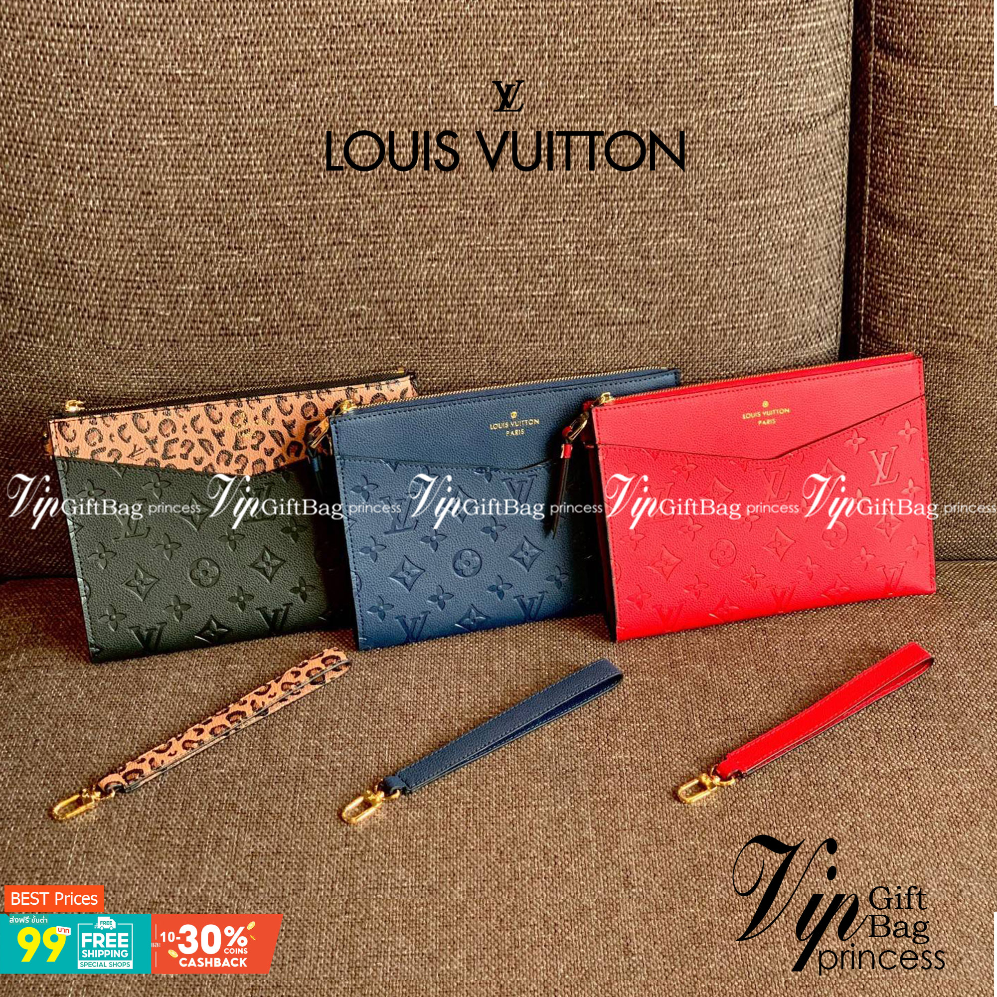 VIP 】จัดสินค้าคุณภาพมาให้สาวๆได้ใช้กันค่าา😘 Louis Vuitton Pochette Mélanie MM Monogram ใช้ขึ้นเครื่องได้เลย✈️ ✔️กระเป๋า ทรงคลัท แบบมีสายคล้องมือ ถอดออกได้หนึ่งสาย ✔️หนังแท้หนา ลายหนังพิมพ์ลายแบรนด์ได้สวยงามมากๆค่ะ