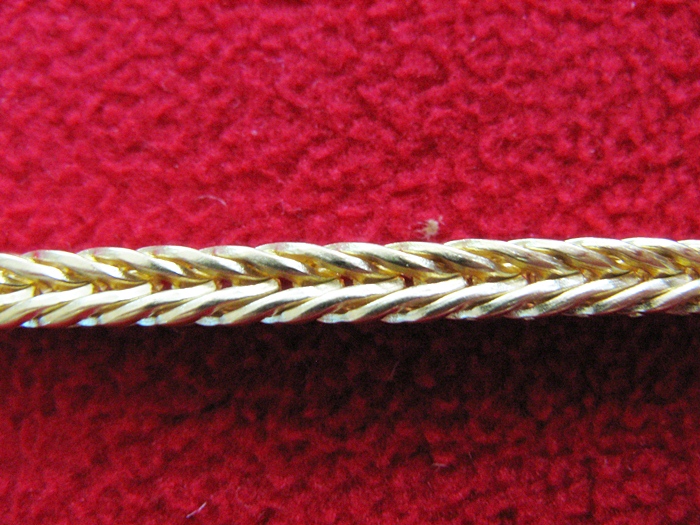 สินค้าจองค่ะ สร้อยข้อมือทองเหลืองลายกระดูกงูค่ะ