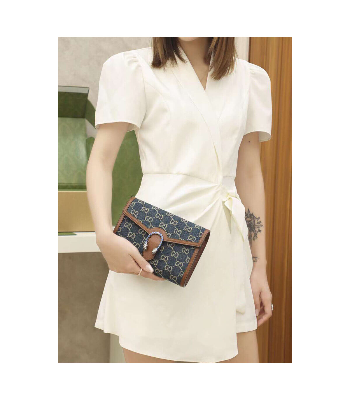 หนังแท้ GUCCI Dionysus mini chain bag / GG Dionysus Wallet พร้อมส่งที่ไทย งานหนังแท้และผ้าแจ็คการ์ดออร์แกนิกอย่างดี พร้อมส่งที่ไทย ภาพสินค้าถ่ายจากงานขายจริง ใช้งานต่างประเทศได้