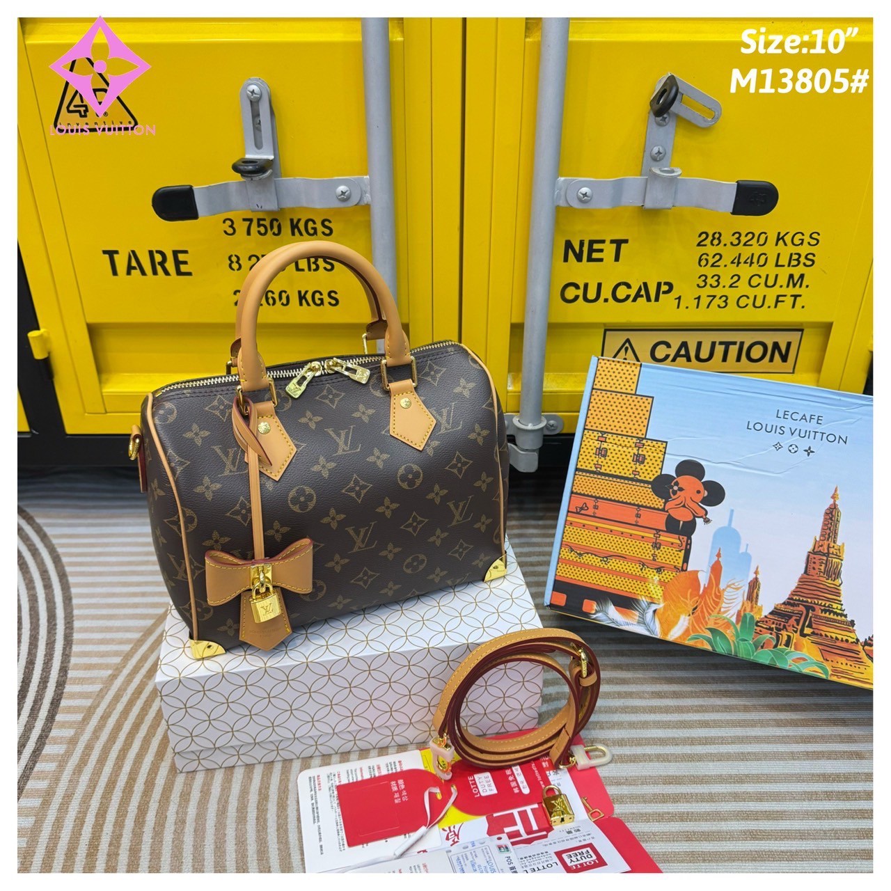 LV x TM - Speedy Bandoulière 25 bag กระเป๋าทรงหมอน รุ่นใหม่ท็อปฮิต สวยหรูโดดเด่น มีชีวิตชีวาในคอลเล็คชั่น LV x Murakami ด้วยลายโมโนแกรมสุดไอคอนิกเปี่ยมสีสันที่รังสรรค์ขึ้นใหม่จากพาเลตต์สีสุดป๊อปอันเป็นเอกลักษณ์