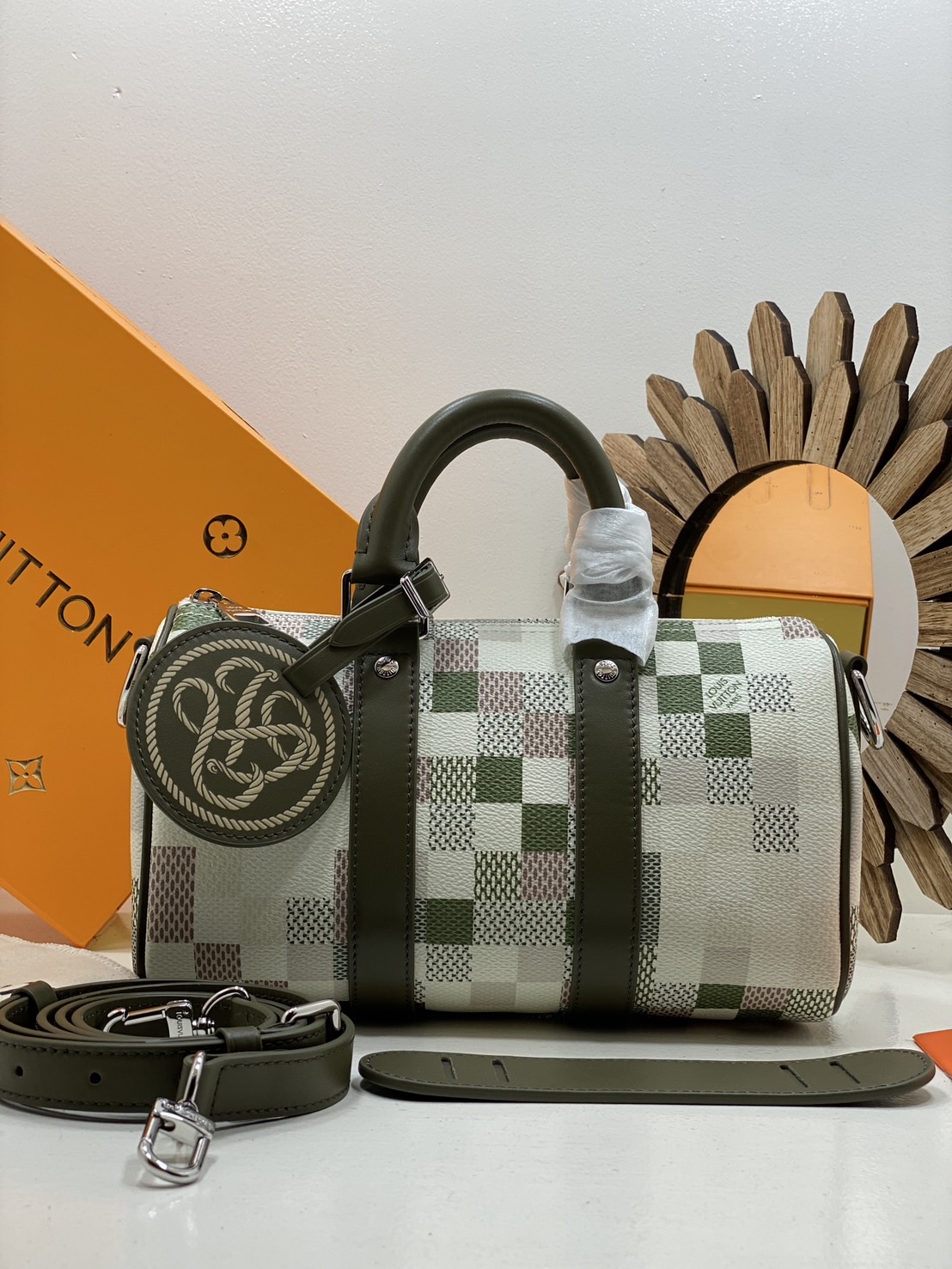 ORI | 🐍 LV Keepall 25 Snakoflage for Lunar New Year กระเป๋าทรงหมอน สปีดี้คอลใหม่แท็กลายงูต้อนรับตรุษจีน หนังแท้แคนวาสแท้