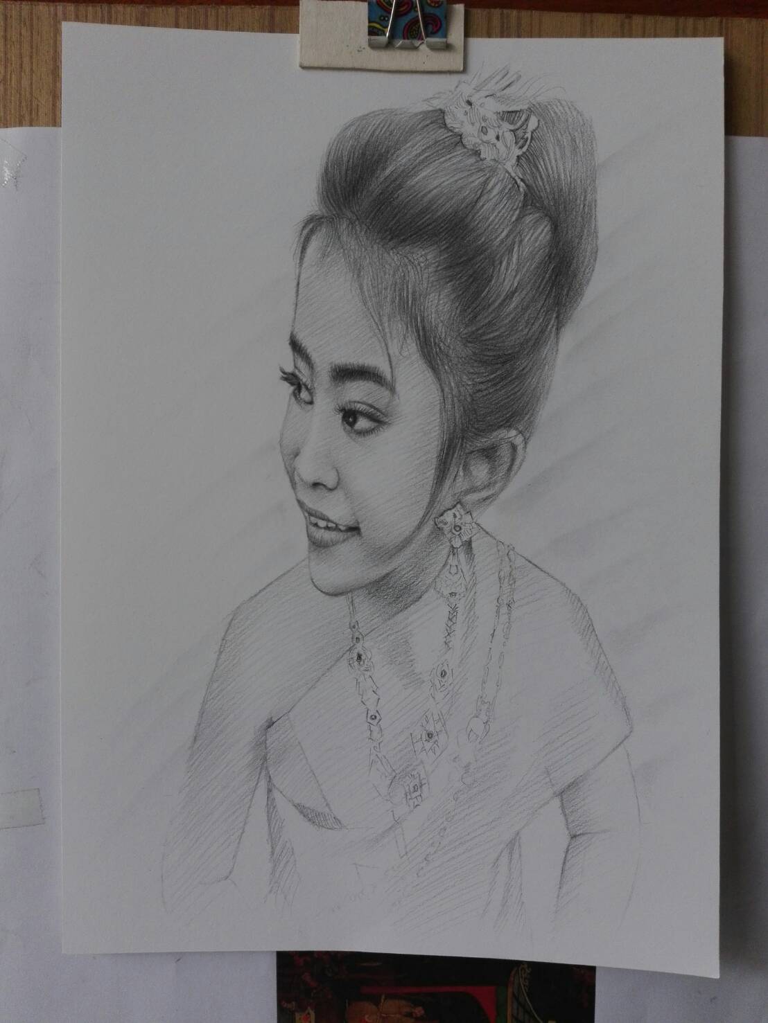 วาดภาพคนเหมือน ดินสอ