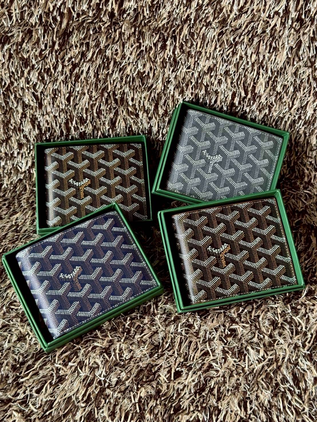 ORI หนังแท้ | Goyard Victoire Wallet กระเป๋าสตางค์ Victoire ขนาดกะทัดรัดและเหมาะสําหรับการจัดสำหรับการ์ดและธนบัตร ลวดลายสุดคลาสสิคของกระเป๋าเป็นเอกลักษณ์ที่ทุกคนจดจำได้