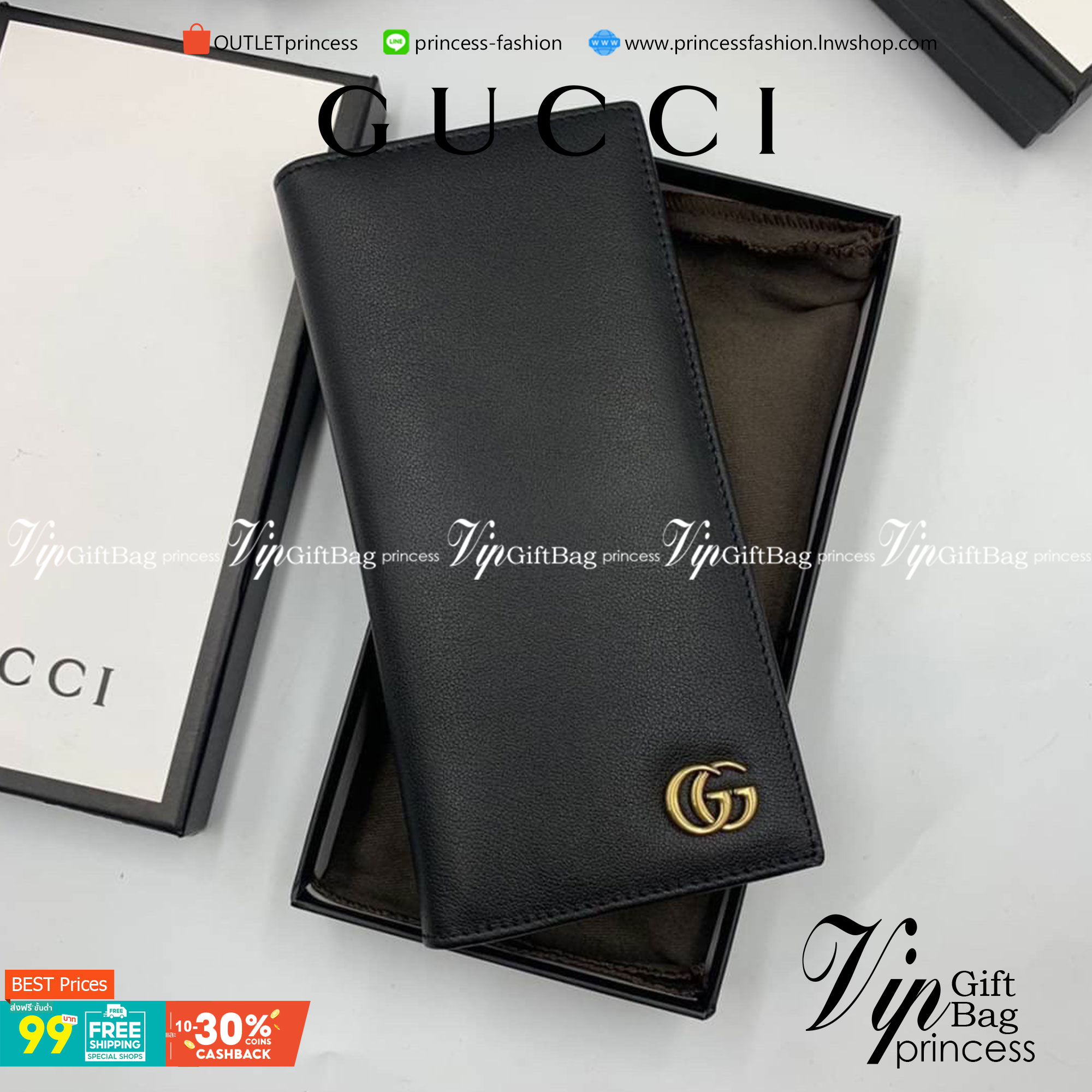 หนังแท้ GUCCI Men Long Wallet รุ่นใหม่ล่าสุด!! หนังสวยเริด ดีงามมากค่าาา กระเป๋าสตางค์ใบยาว ดีไซน์ใหม่ สวยดูหรู ถือใช้กำลังเหมาะมือ ใส่บัตรได้เยอะ ใส่ธนบัตรได้ทุกชนิด มาครบ set พร้อมส่ง!! เป็นไอเท็มที่หนุ่มๆต้องมีจริงๆจ้า 😎😎
