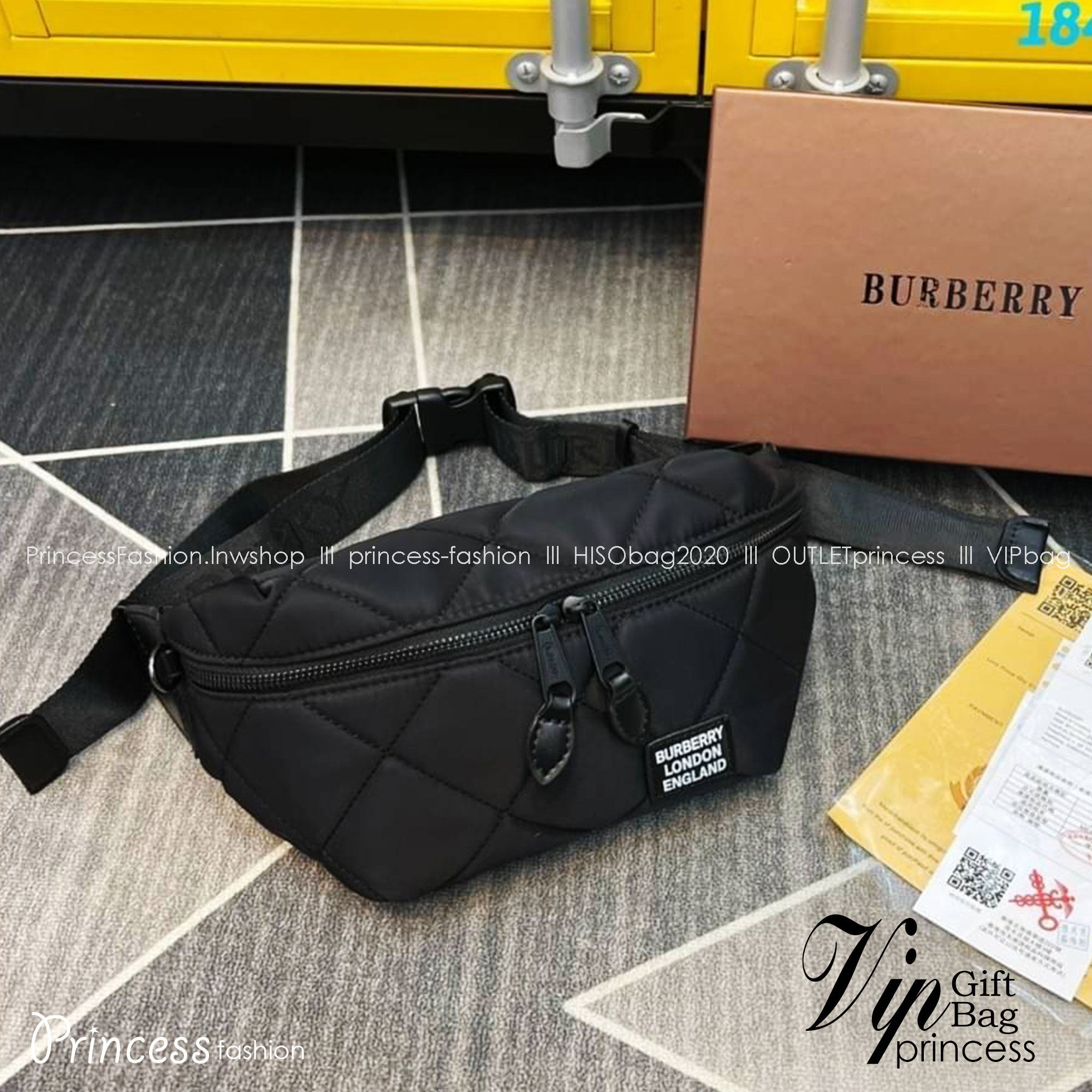 BURBERRY BELT BAG / Burberry Vintage Check Sonny Belt Bag / BURBERRY FRAGRANCES BELT BAG กระเป๋าคาดเอว คาดอกแบบ UNISEX ใช้ได้ทั้งชายหญิง