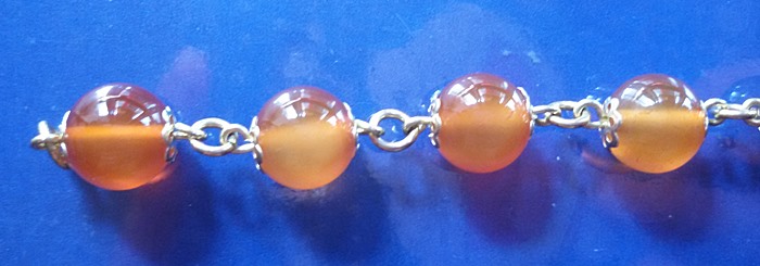 สร้อยข้อมือทองเหลืองหินคาร์เนเลี่ยน(ราศีพฤษภ,ราศีเมษ,ราศีกรกฎ,ราศีสิงห์)ค่ะ