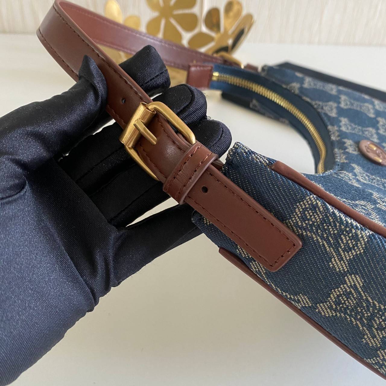 พร้อมส่งที่ไทย!! ที่นี่ที่เดียว Celine Pre-Owned Paris Macadam shoulder bag สีลายใหม่มีจำนวนจำกัด