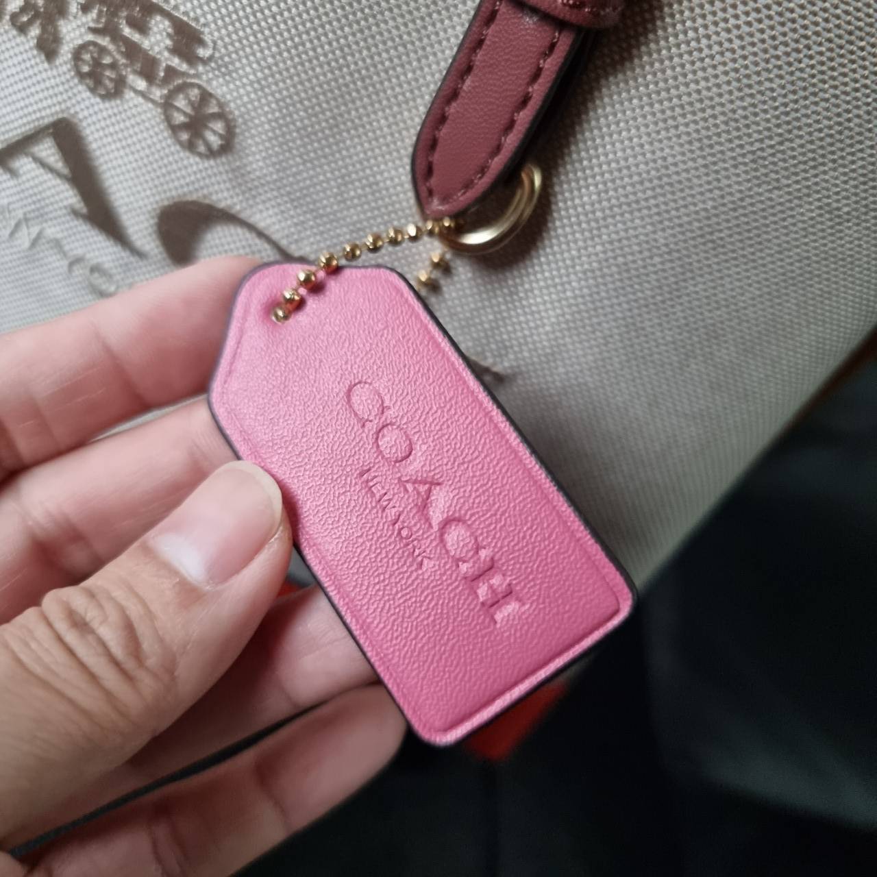 COACH C4085 MOLLIE TOTE 25 IN COLORBLOCK กระเป๋าทรงโท้ทยอดฮิต ขนาดมินิไซส์ ดีไซน์สวยคมทุกรุ่น!! ตกแต่งซิกเนเจอร์ถักทออยู่บนผ้าแคนวาส ดูโดดเด่น ภายในเป็นช่องโล่ง มีช่องซิปกลางใส่ของได้ ขนาดกำลังดีแบบใส่ของได้ครบครัน มาพร้อมสายสะพายข้าง หรือจะถือคล้องแขนเก๋