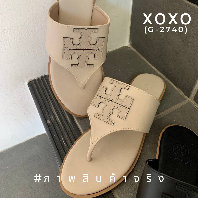 TORY BURCH SANDELS แตะหนีบ งานชนช้อป งานสวยมากคะ วัสดุหนัง PU ด้านหน้าว่างลายโลโก้แบรนด์ เรียบ หรู ดูแพงเกินราคาขายแน่นอนคะ แมทส์เข้าชุดง่าย น้ำหนักเบา