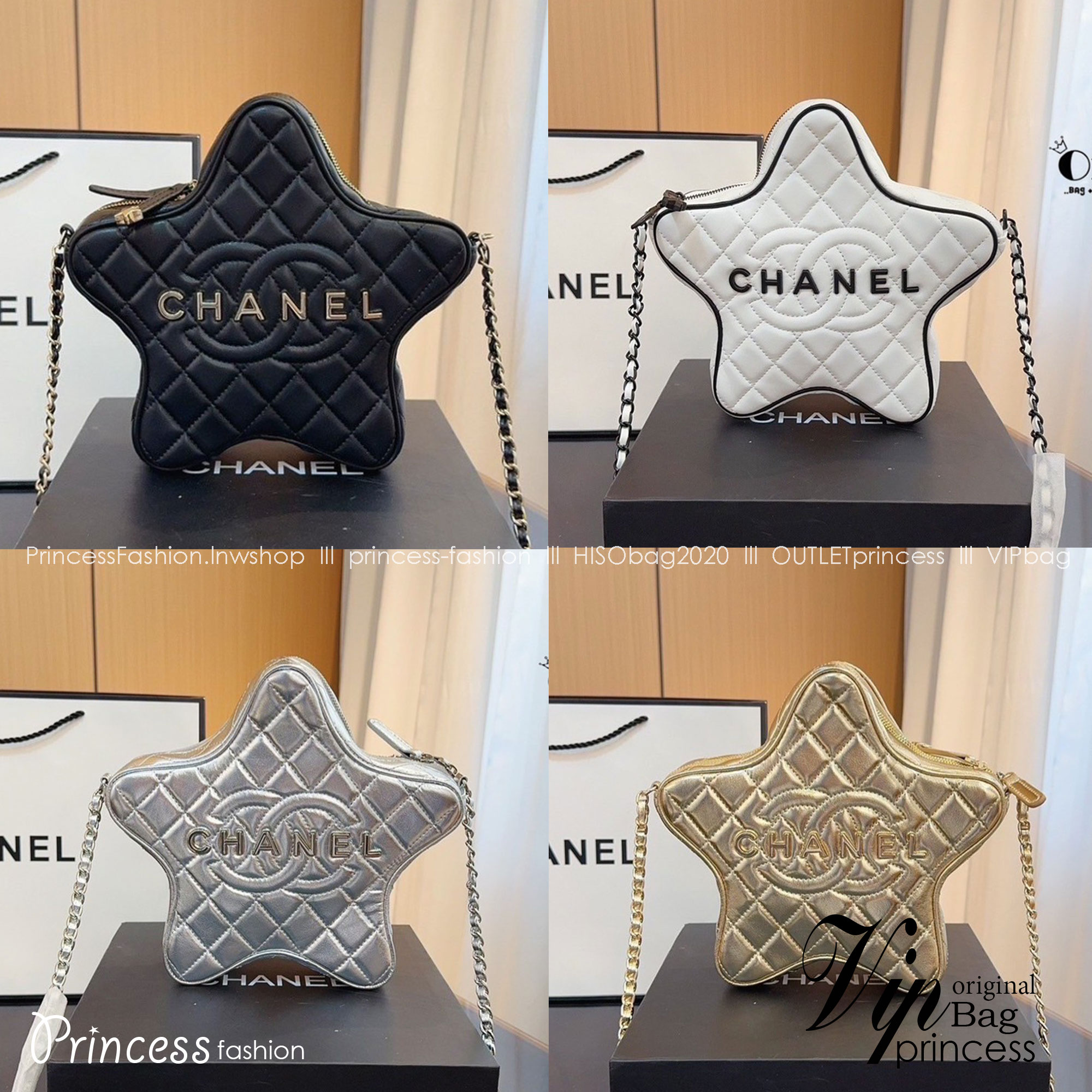 CHANEL STAR BAG IN LEATHER กระเป๋าสะพายรูปดาว ดีไซส์น่ารักน่าใช้ เกรดไฮเอน 1:1 ใช้งานต่างประเทศได้