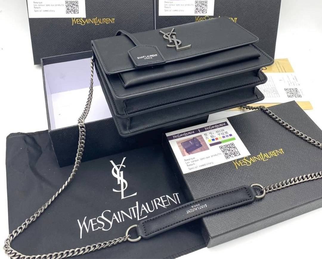 YSL SAINT LAURENT SUNSET MEDIUM IN SMOOTH LEATHER