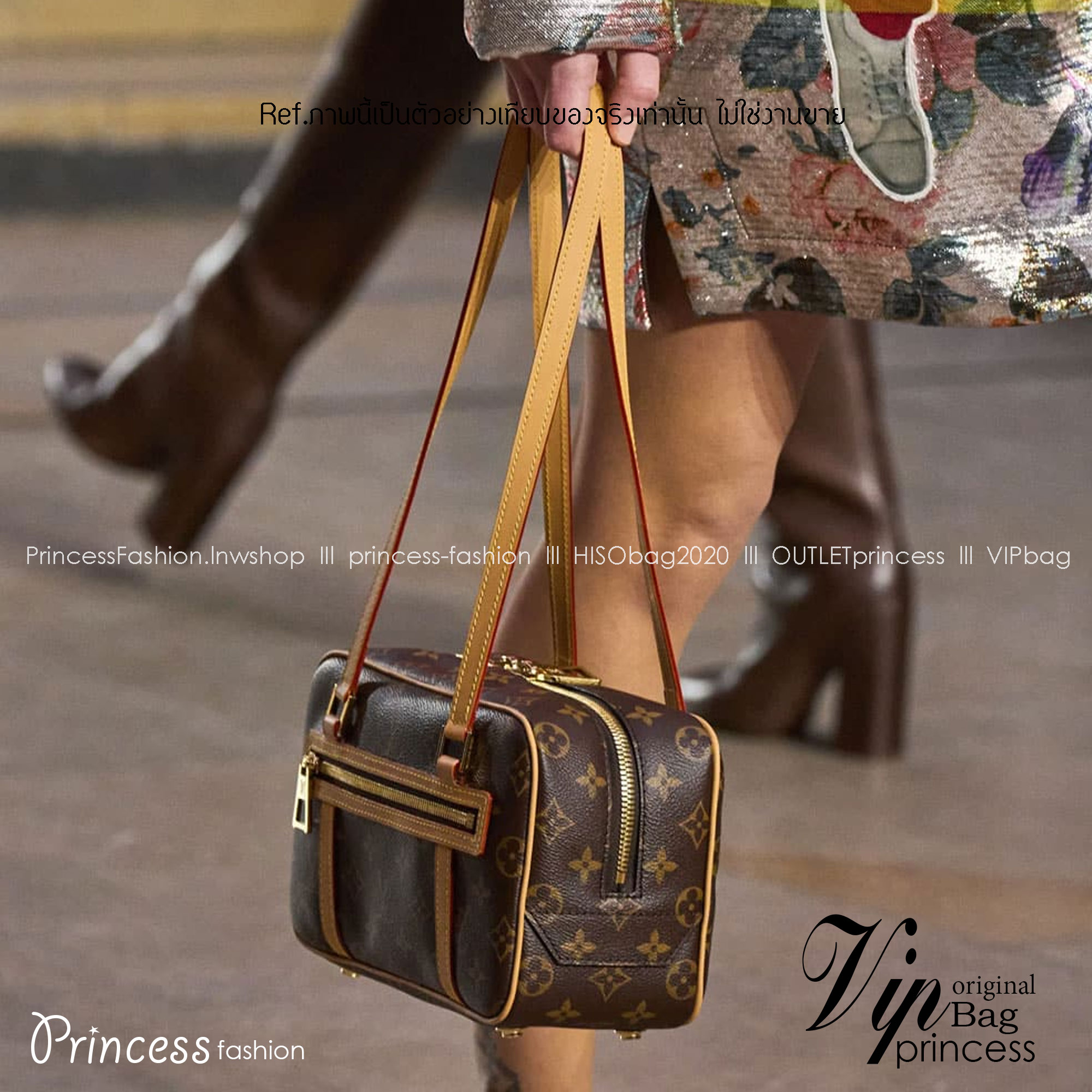 LV Cite Monogram Canvas Brown in Coated เกรดท็อปออรินอล หนังแท้ สวยงามตามรูป เกรดเทียบแท้ ใช้สลับแท้ได้ ใช้งานต่างประเทศได้