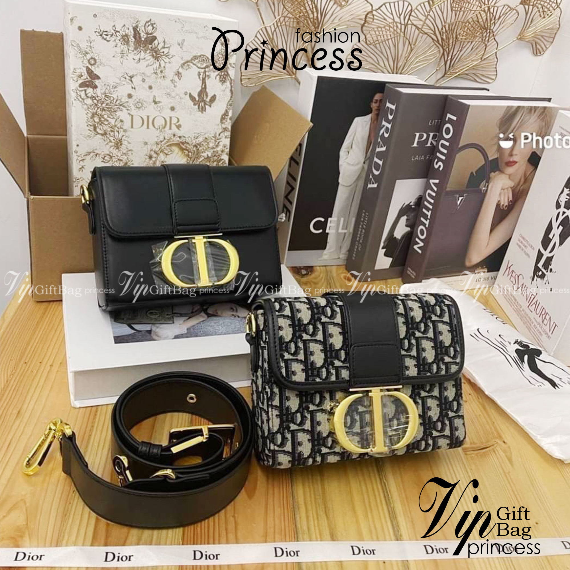 Dior 30 Montaigne Box Bag 7" / DIOR MINI BAG กระเป๋าสะพายดิออร์ เอกลักษณ์ของความหรู ไซส์มินิทรงสี่เหลี่ยมสวยหรูอยู่ทรงเปิดปิดด้วยฝาปิดโลโก้แบรนด์อะไหล่ทอง ภายในโล่งมีโลโก้สามารถใส่มือถือของใช้จุกจิกได้