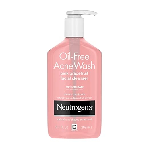 (Pre-order) Neutrogena Oil-Free Acne Wash Facial Cleanser, Pink Grapefruit 9.1 oz (269 ml)
