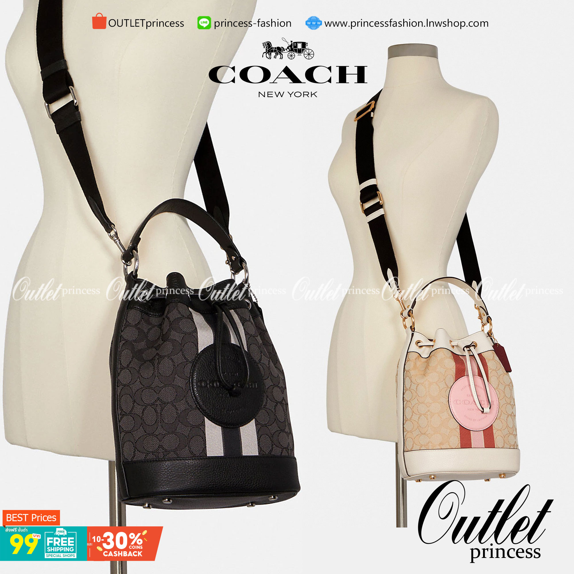 สวยหรู ดูดีมากๆ บอกเลย ไม่มีคือพลาดจร้าา! COACH DEMPSEY DRAWSTRING BUCKET BAG ((C4100//C4102)) พร้อมส่งที่ไทยอีกครั้ง! กระเป๋าทรงขนมจีบ หนังแท้นิ่มสวยมากๆค่ะ จุดเด่นด้านหน้าปั้มโลโก้แบรนด์ ปากกระเป๋าแบบหูรูดใช้งานง่าย ภายในสามารถใส่ของจำเป็นในชีวิตประจำวั