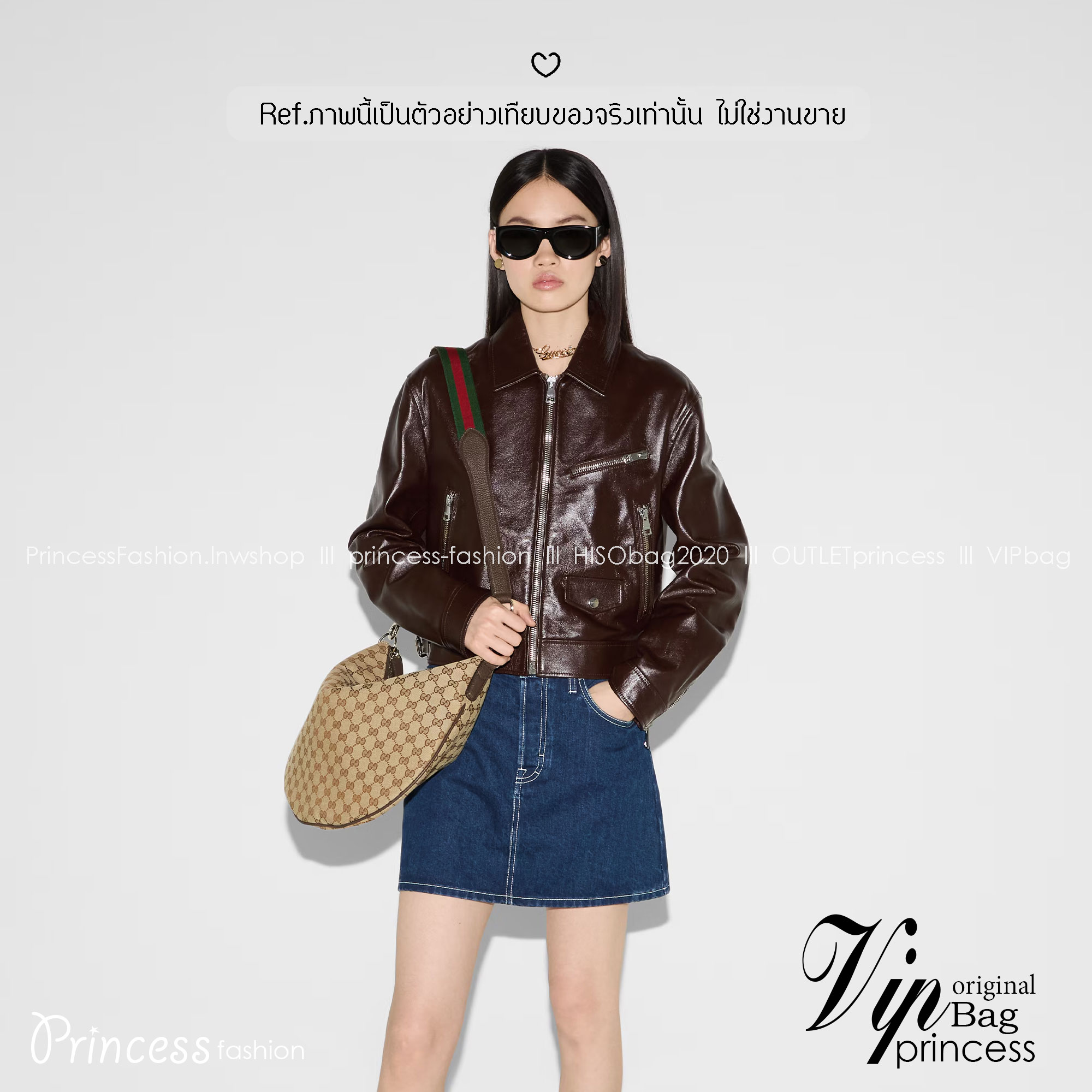 Gucci B medium shoulder bag รุ่นใหม่แบรนด์หรู กระเป๋าสะพายทรงโฮโบ ขนาดใหญ่ จุของได้เยอะ ใหม่ล่าสุดก่อนใคร รูปทรงสวยคลาสสิค พิมพ์ลาย GG คมชัด ภายในเป็นช่องโล่ง เป็นไอเท็มสวยรับทรัพย์ก่อนปีใหม่ได้เลย