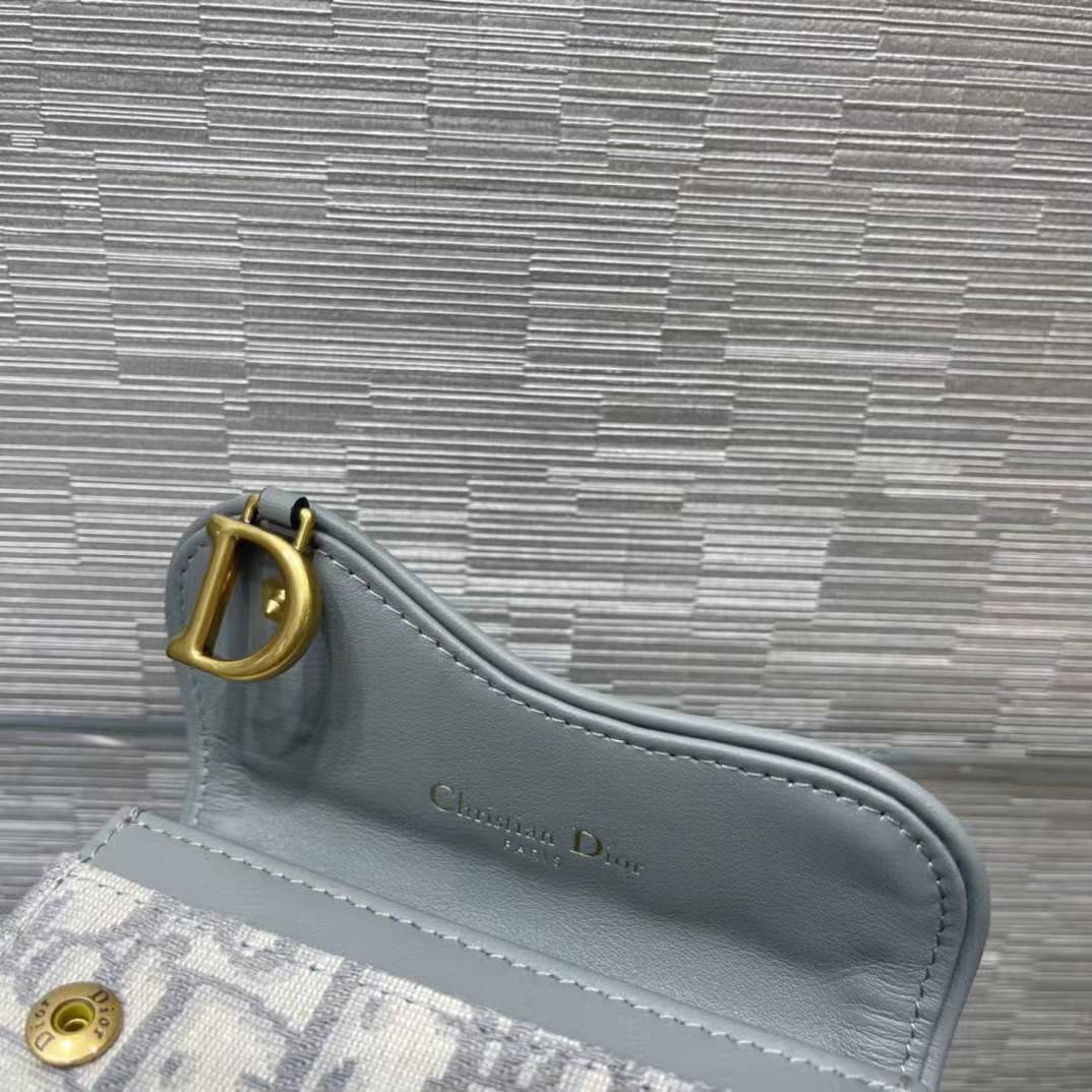 หนังแท้ DIOR SADDLE FLAP CARD HOLDER พร้อมส่งที่ไทย กระเป๋าใส่การ์ดงานหนังแท้และผ้าแจ็คการ์ด เกรดเทพออริจินอล ภาพสินค้าถ่ายจากงานขายจริง ใช้งานต่างประเทศได้
