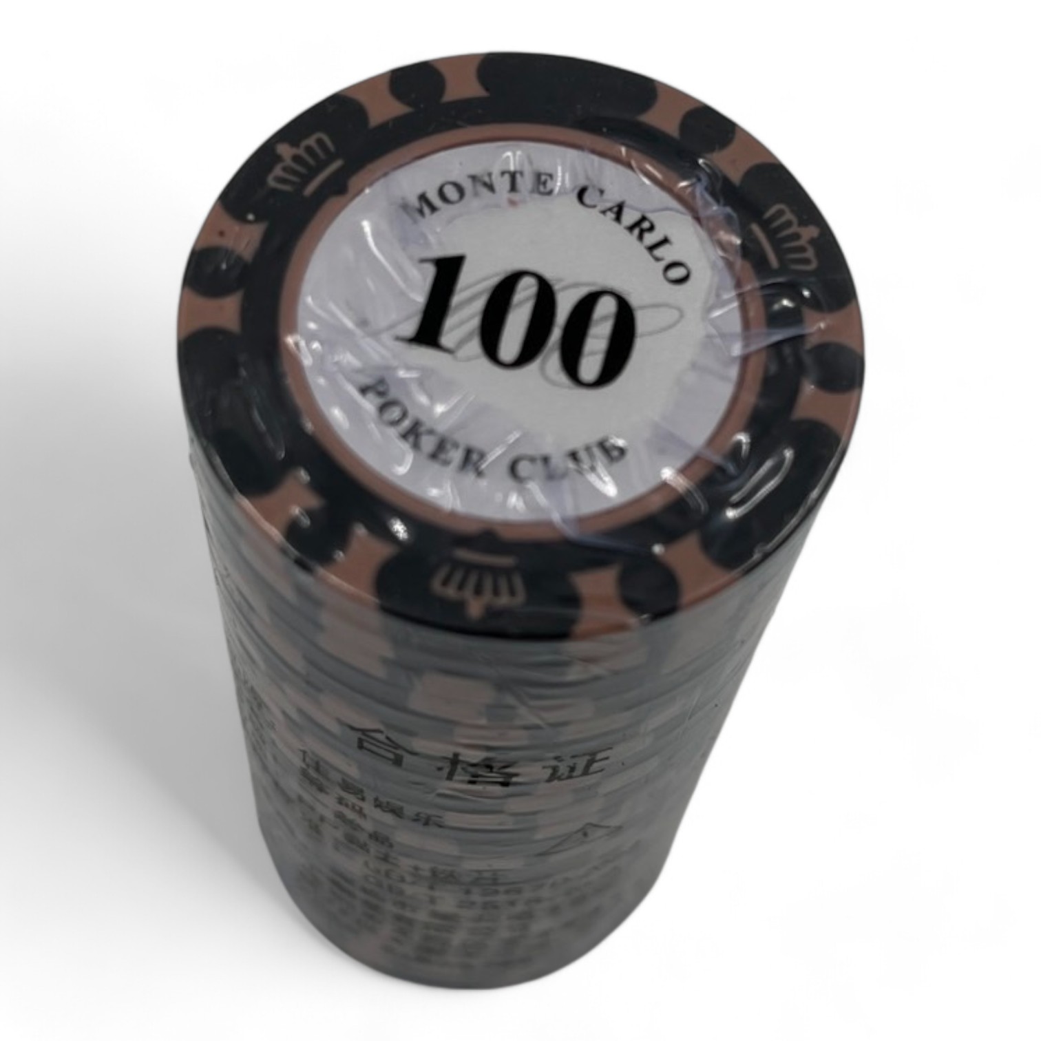 ชิปโป๊กเกอร์เกรดพรีเมี่ยมน้ำหนัก 14g.MONTE CARLO แถวละ 25เหรียญ(แยกขาย)