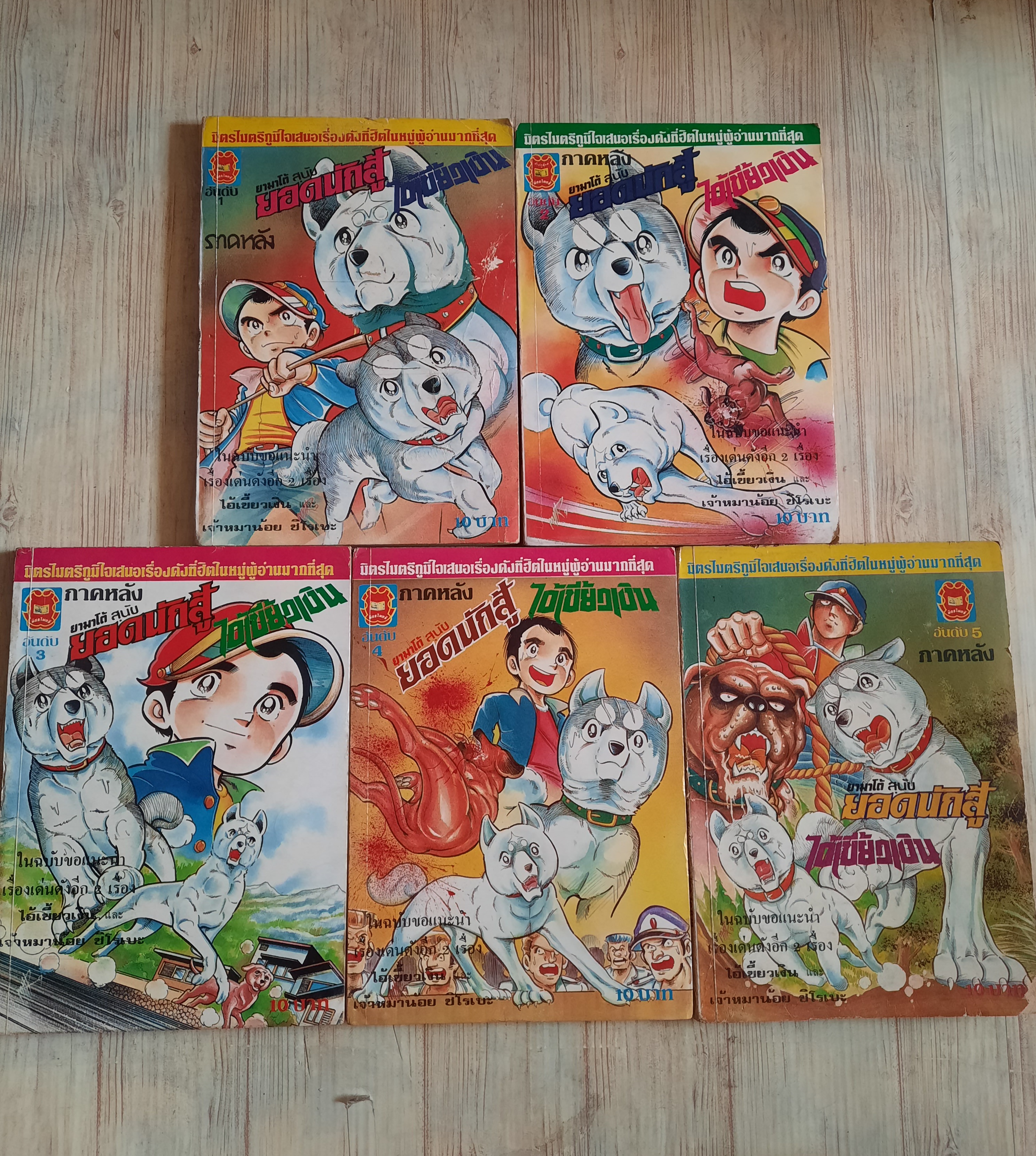 ยามาโต้สุนัขยอดนักสู้ไอ้เขี้ยวเงิน ชุด เล่ม 1-5 (สภาพสะสม)