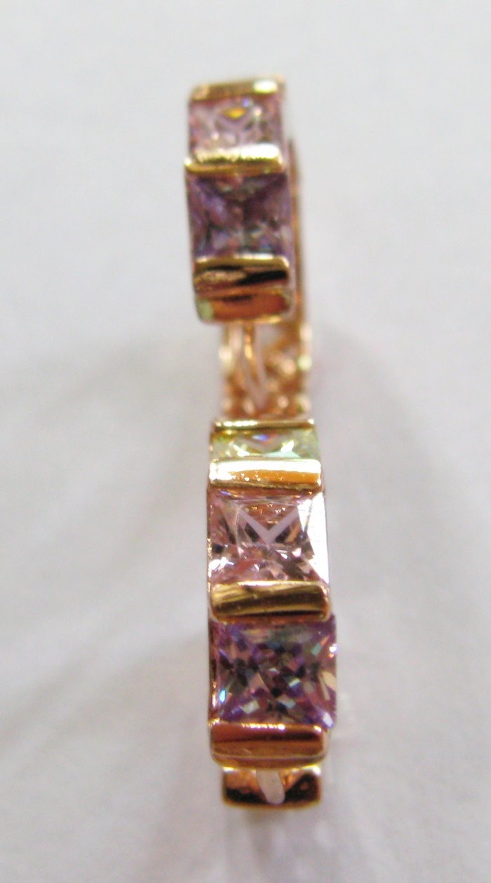 สินค้าหมดค่ะ ต่างหูอิตาลีห่วงทองประดับพลอยเขียว ชมพู ม่วงค่ะ