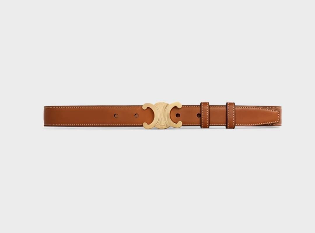 หนังแท้ Ori CELINE BELT LOGO 25MM / Celine Vintage Logo Leather Belt ออริจินอลเกรด 1:1 หนังแท้ หัวเข็มขัดโลโก้แบรนด์แบบ 3D Vintage สีทอง ปั้มโลโก้คมชัดคล้ายของจริง สายปรับระดับได้ในดีไซน์เรียบหรูเข้ากับทุกลุ๊คใช้ได้ทั้งชายหญิง สินค้ามาพร้อม Original Packa