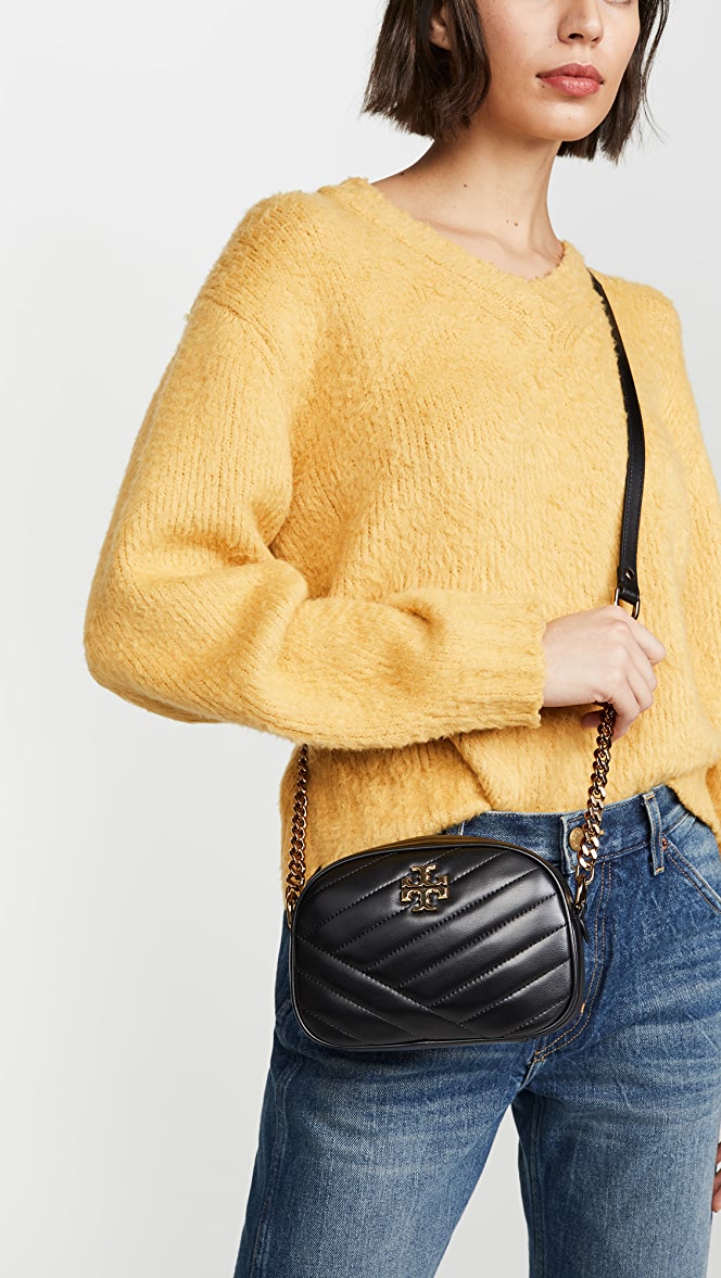 Tory Burch Kira Chevron Camera Sling Crossbody Bag