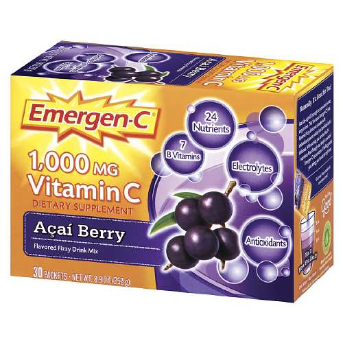 (Pre-order) Alacer Emergen-C 1000 mg Vitamin C, Acai Berry 30 packets