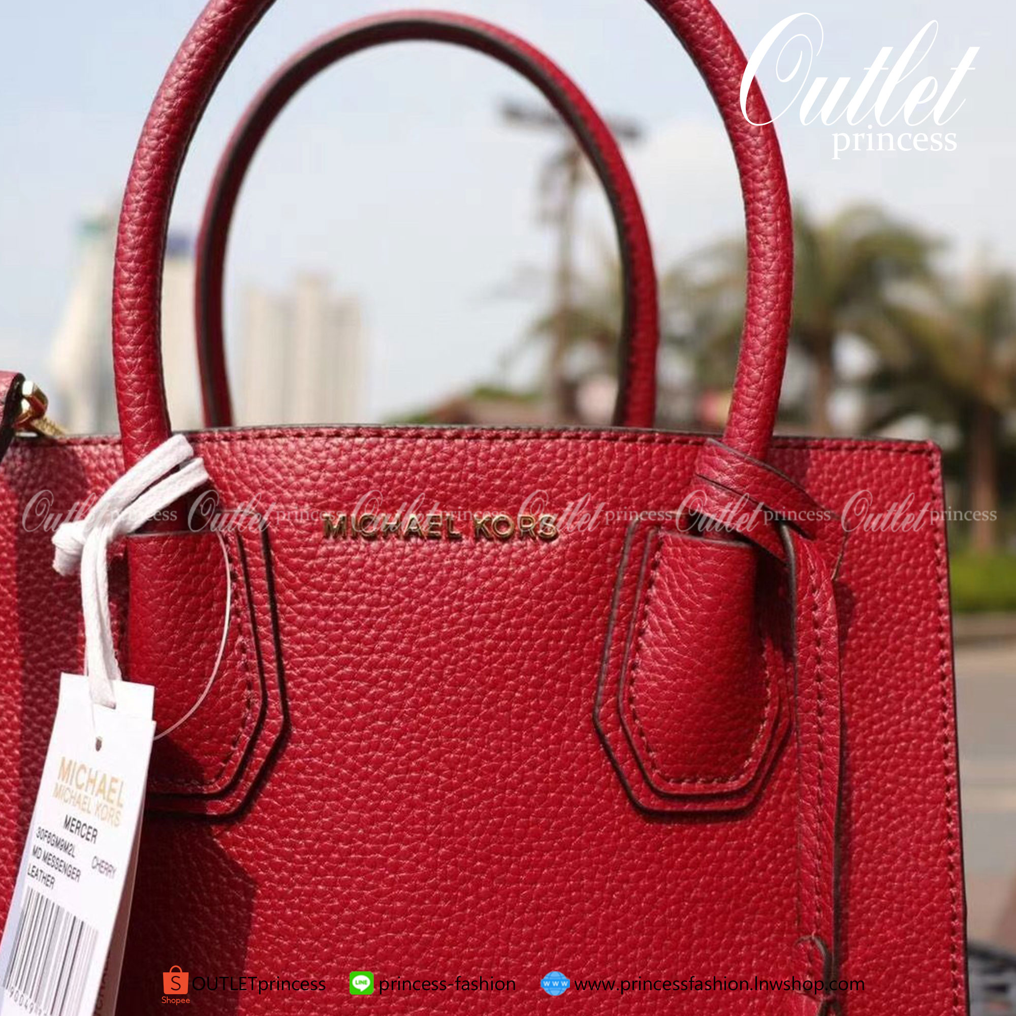 ของแท้ 100% Micheal Kors Genuine Leather Handbag (The Mercer Collection⚡️)