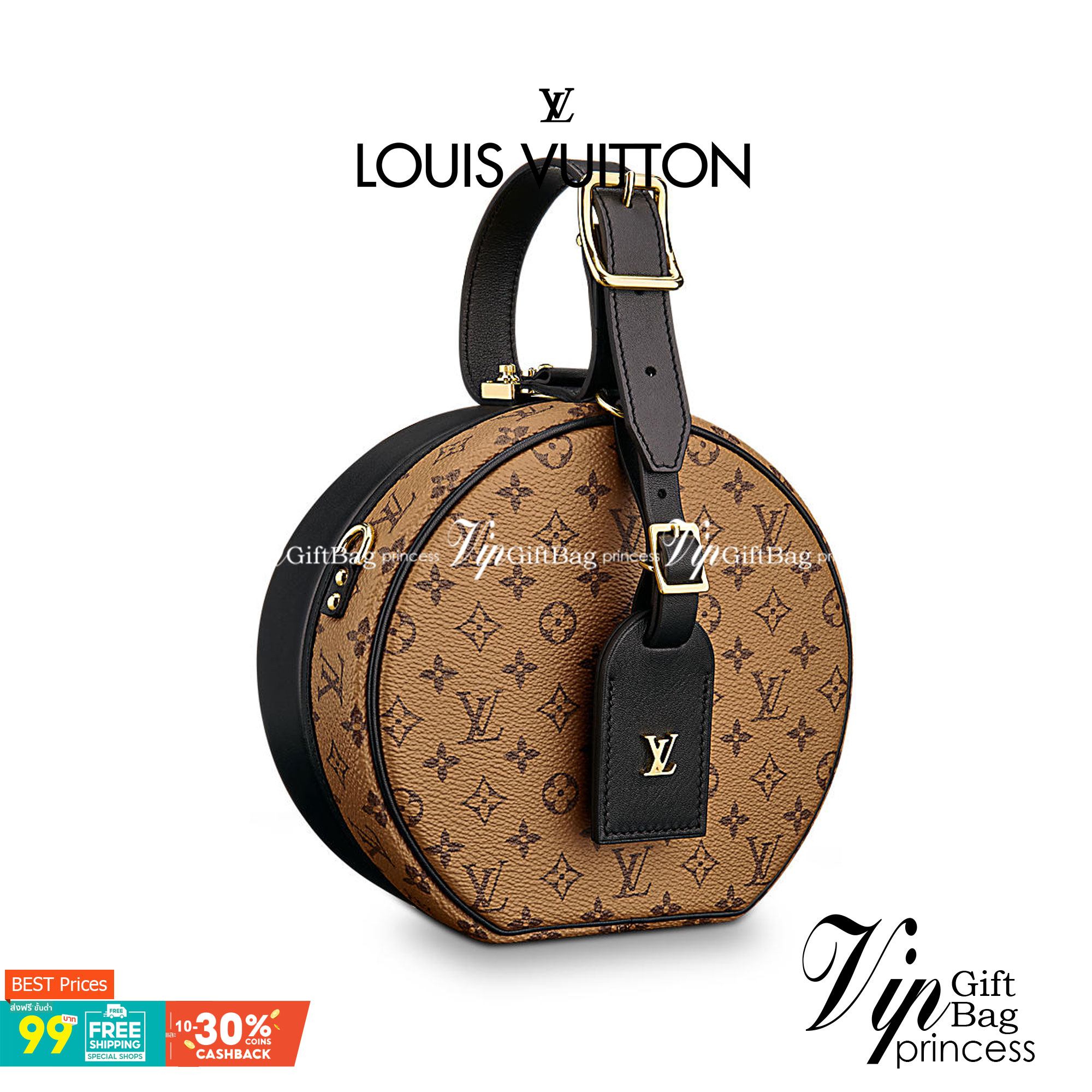 หนังแท้ LOUIS VUITTON PETITE BOITE CHAPEAU LV ROUND BAG โดดเด่นด้วยรูปทรงอันเป็นเอกลักษณ์และรายละเอียดแบบคลาสสิก ภายในโล่งกว้างด้วยช่องใส่ของขนาดใหญ่ มีสายยาวสะพายข้างได้ ถอดออกได้ หรือจะถือหรูๆ ไปเลยค่าา ภาพถ่ายสินค้าจริง ไอเท็มนี้สวยน่าใช้สุดคุ้มมากๆ ห้
