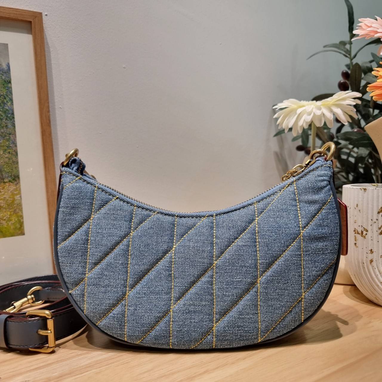 พร้อมส่ง 4 สี COACH CP148 MIRA SHOULDER BAG WITH PILLOW QUILTING กระเป๋าสะพายดีไซน์สวย 🧡 เกรดท็อปออริจินอล 1:1 สลับแท้ เกรดดีสุด ใช้งานต่างประเทศได้