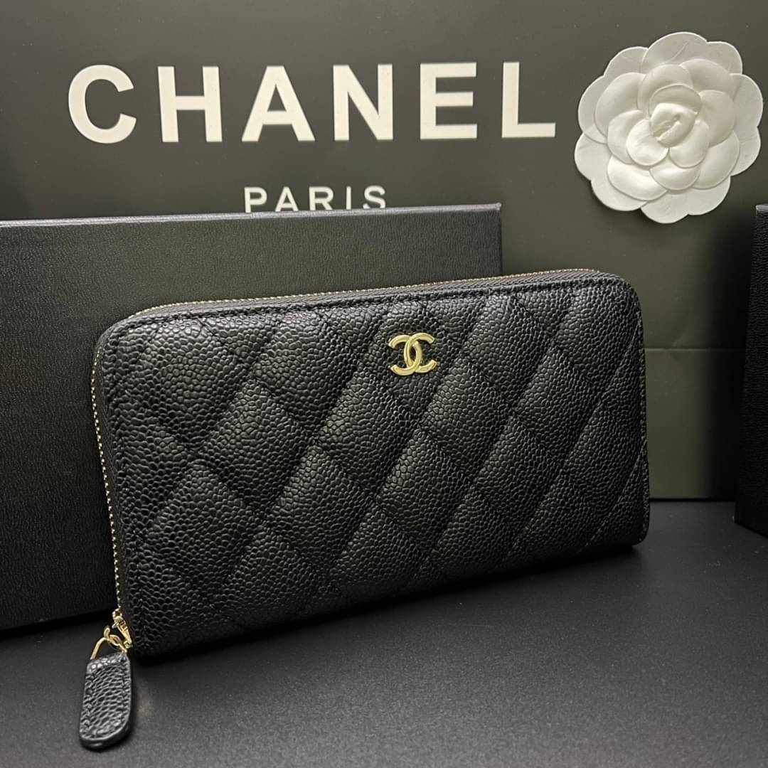Chanel Long Wallet / CHANEL ZIP AROUND WALLET กระเป๋าสตางค์ใบยาว รุ่นยอดนิยมคลาสสิกเป็นอมตะ เป็นใบยอดนิยมของสาวๆ เลยค่าา
