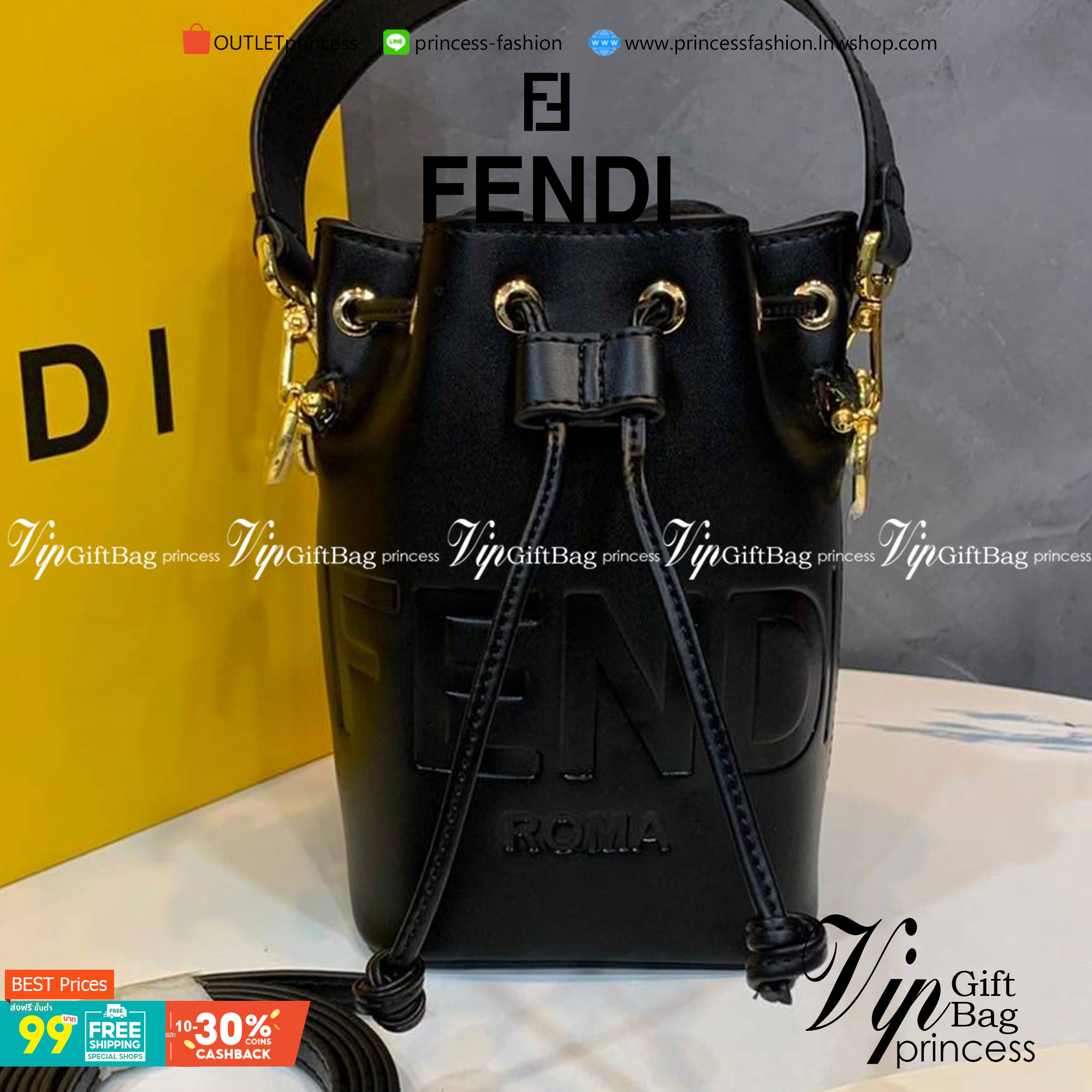 FENDI Mon Tresor Mini leather bucket bag กระเป๋าถือทรงขนมจีบสุดคิ้วท์ หรือสะพายไหล่ วัสดุหนังแท้อย่างดี รุ่นใหม่ล่าสุด สวยหรู ดูแพง คุณนายสุดไปเลยค่า ถือแล้วสวยมากๆ จุของได้กำลังดี ทรงนี้ต้องมีติดตู้ไว้สักใบนะคะ!