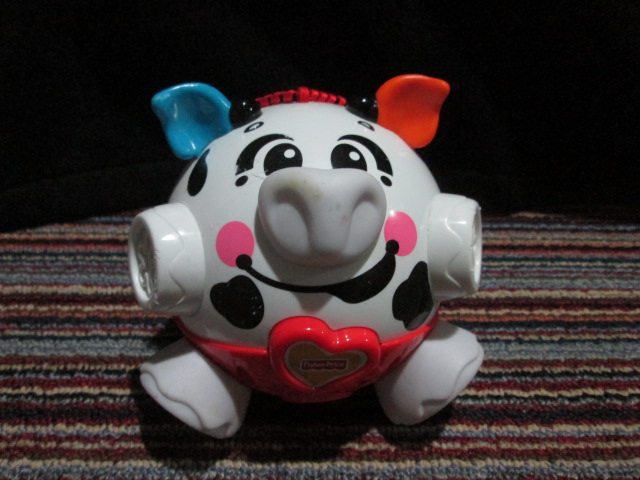 Fisher Price Bounce & Giggle - Cow ของเล่นมือสอง