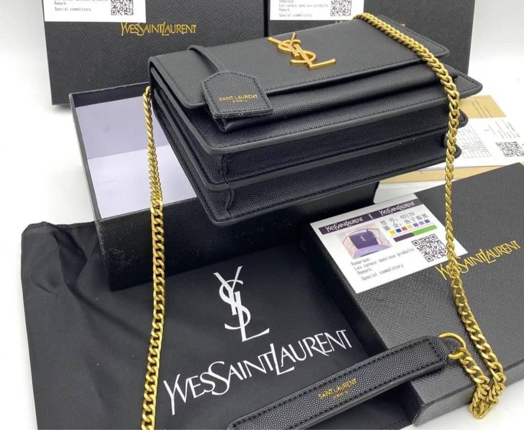 YSL SAINT LAURENT SUNSET MEDIUM IN SMOOTH LEATHER